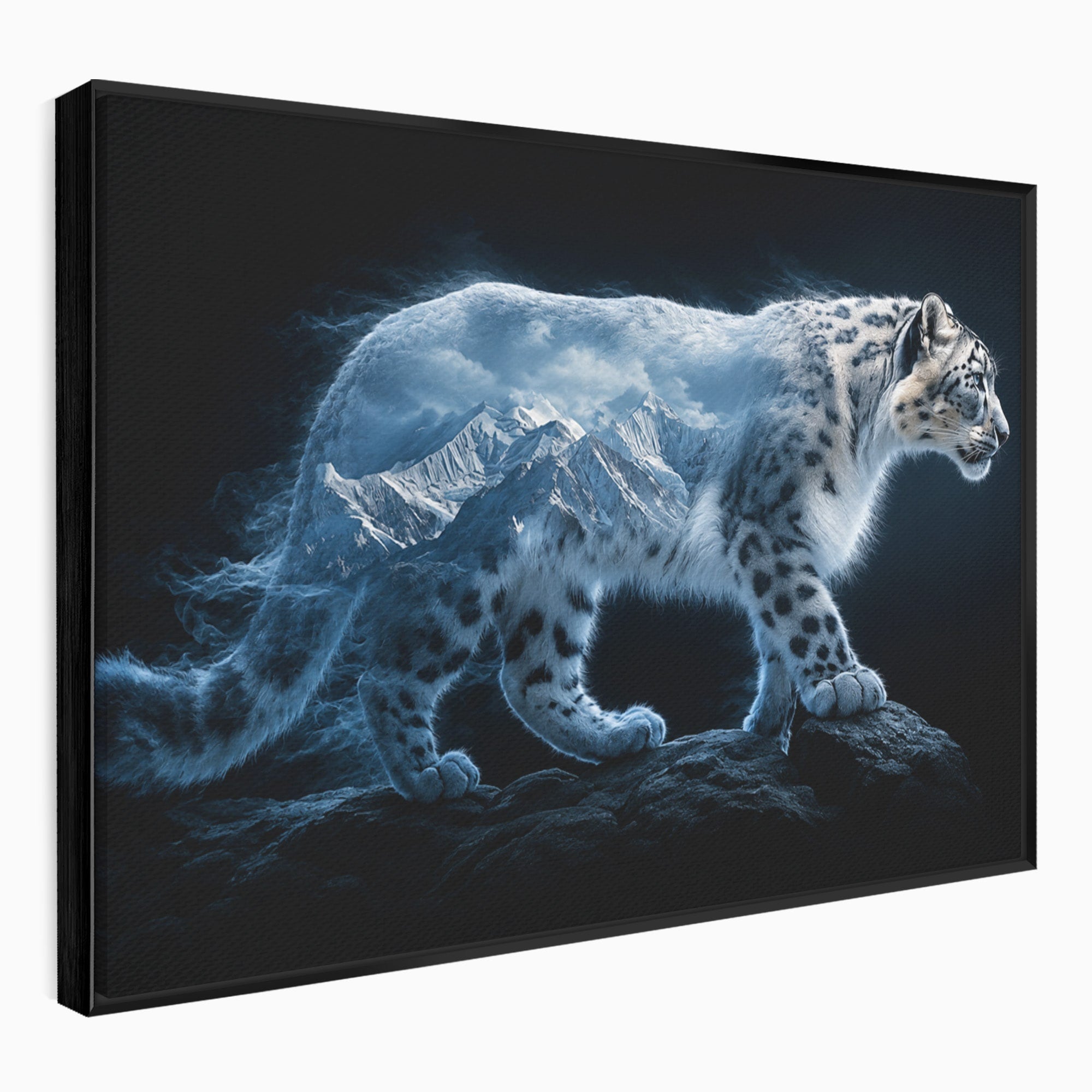 Tablou Canvas Premium LuxCanva® M1649, Pantera Zapezii, Pantera, Munti, Natura, Animale, Dormitor, Culori Vibrante