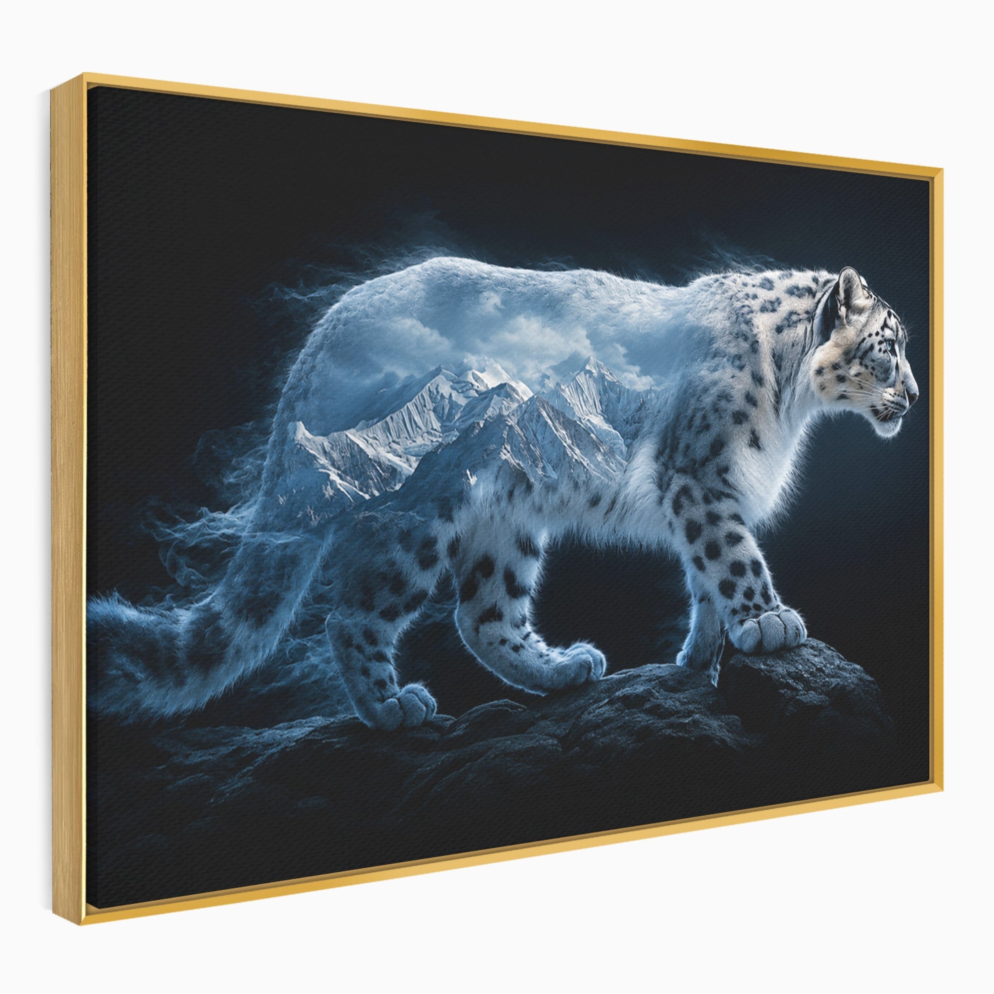 Tablou Canvas Premium LuxCanva® M1649, Pantera Zapezii, Pantera, Munti, Natura, Animale, Dormitor, Culori Vibrante