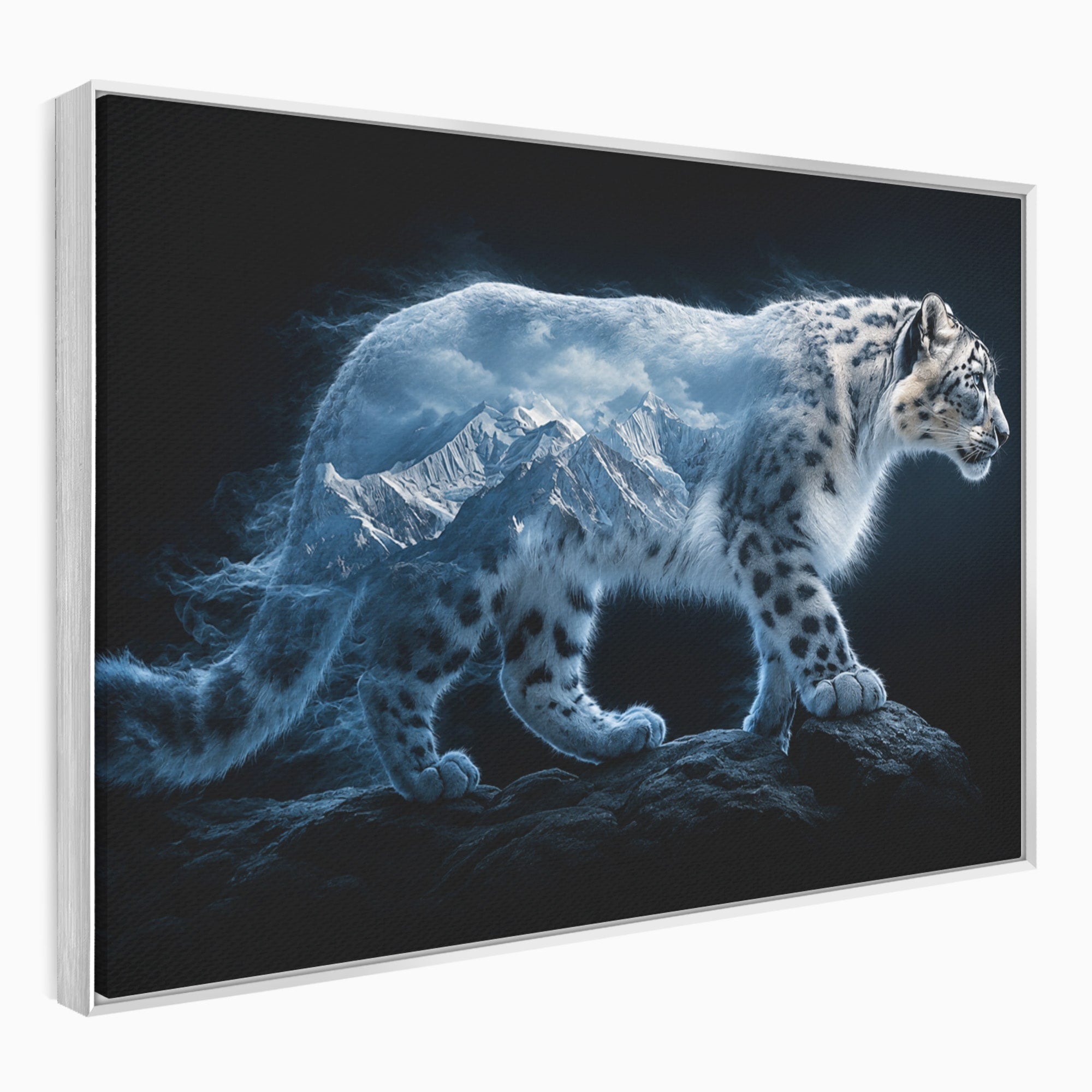 Tablou Canvas Premium LuxCanva® M1649, Pantera Zapezii, Pantera, Munti, Natura, Animale, Dormitor, Culori Vibrante