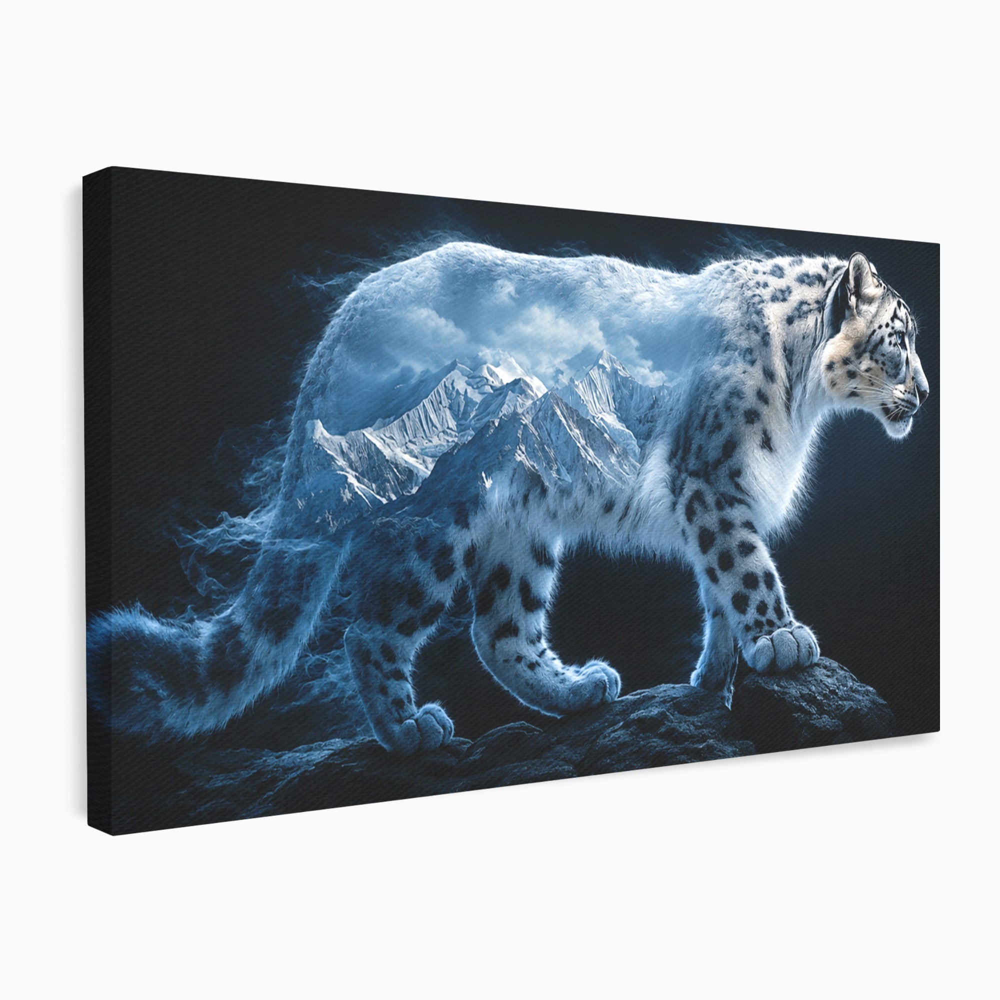 Tablou Canvas Premium LuxCanva® M1649, Pantera Zapezii, Pantera, Munti, Natura, Animale, Dormitor, Culori Vibrante