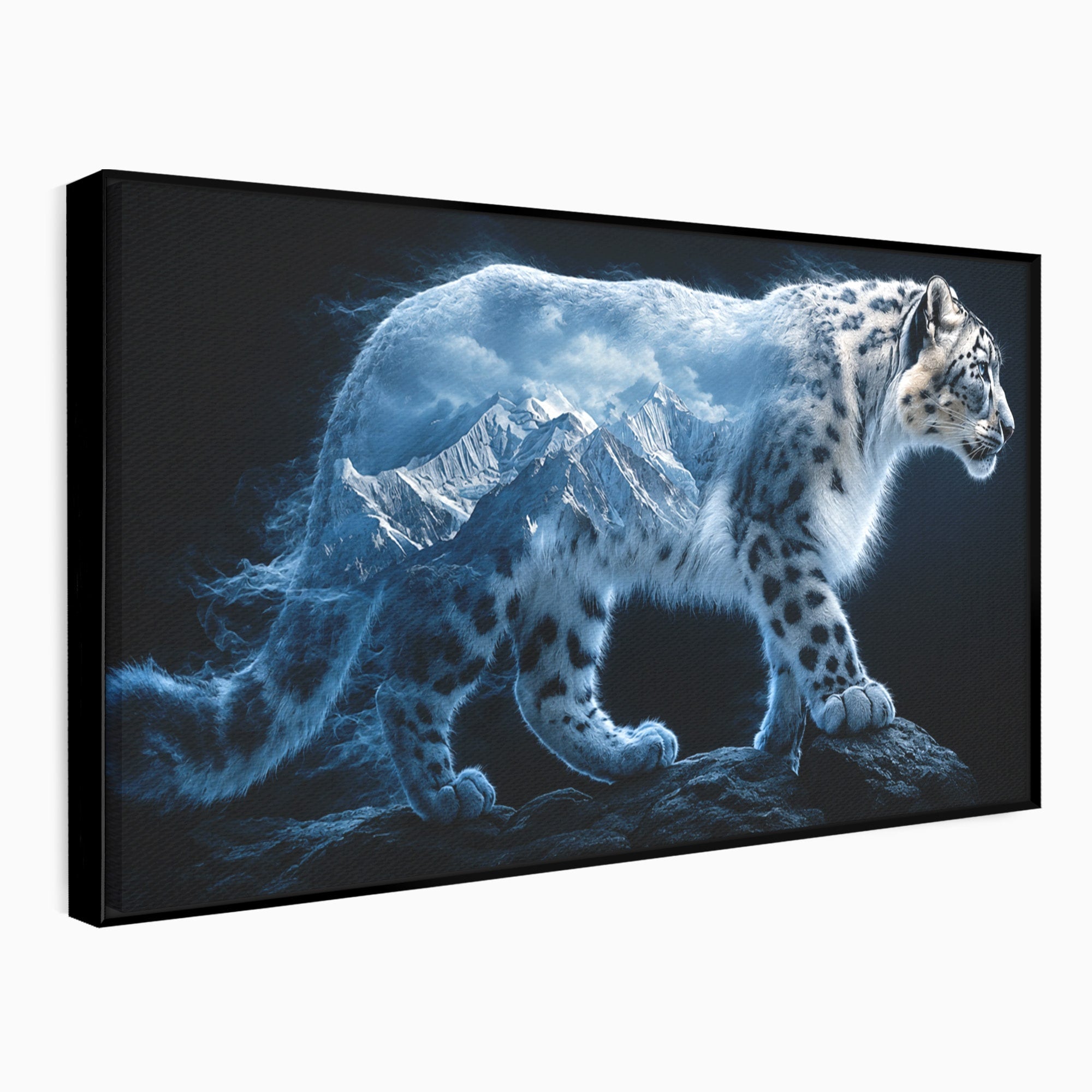 Tablou Canvas Premium LuxCanva® M1649, Pantera Zapezii, Pantera, Munti, Natura, Animale, Dormitor, Culori Vibrante
