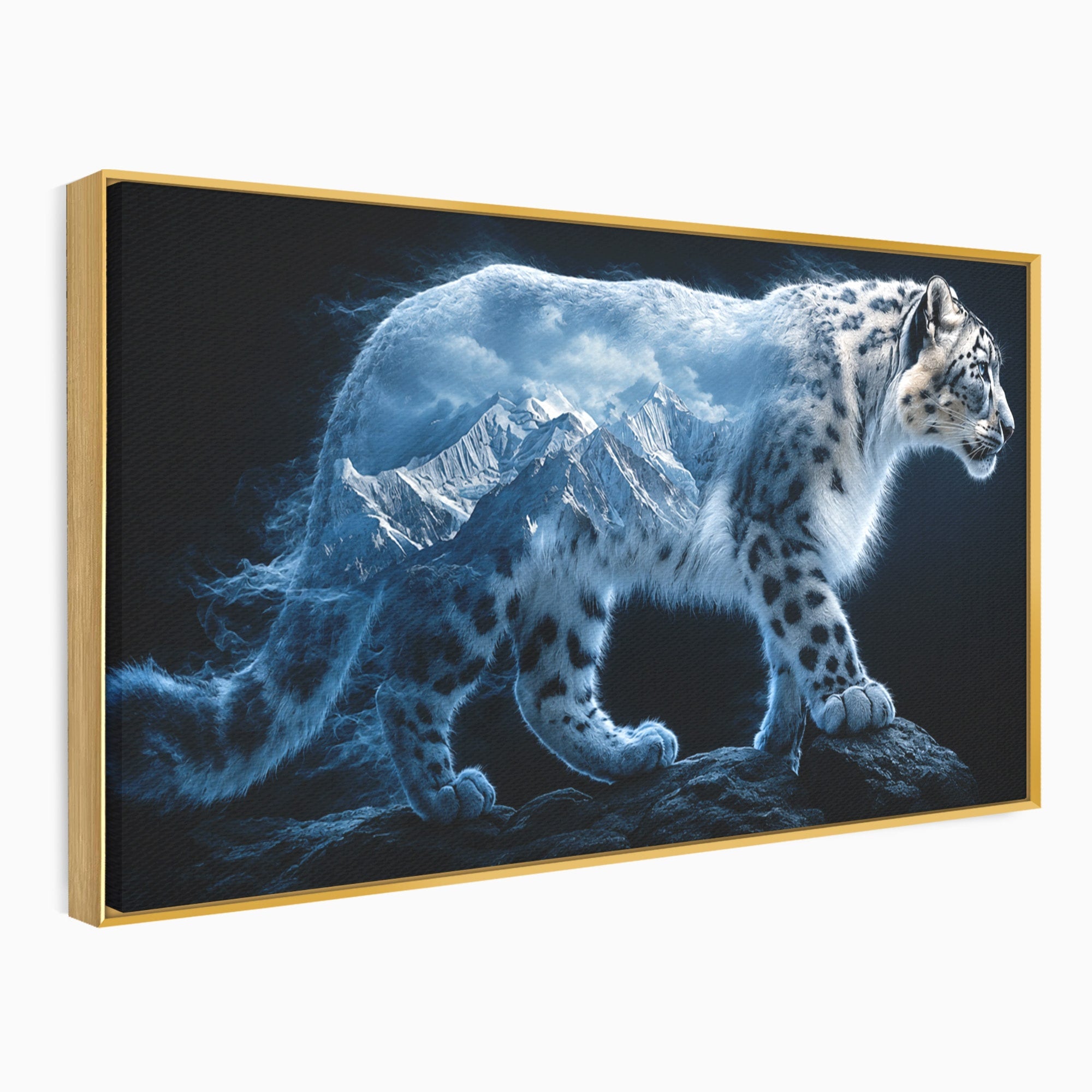Tablou Canvas Premium LuxCanva® M1649, Pantera Zapezii, Pantera, Munti, Natura, Animale, Dormitor, Culori Vibrante