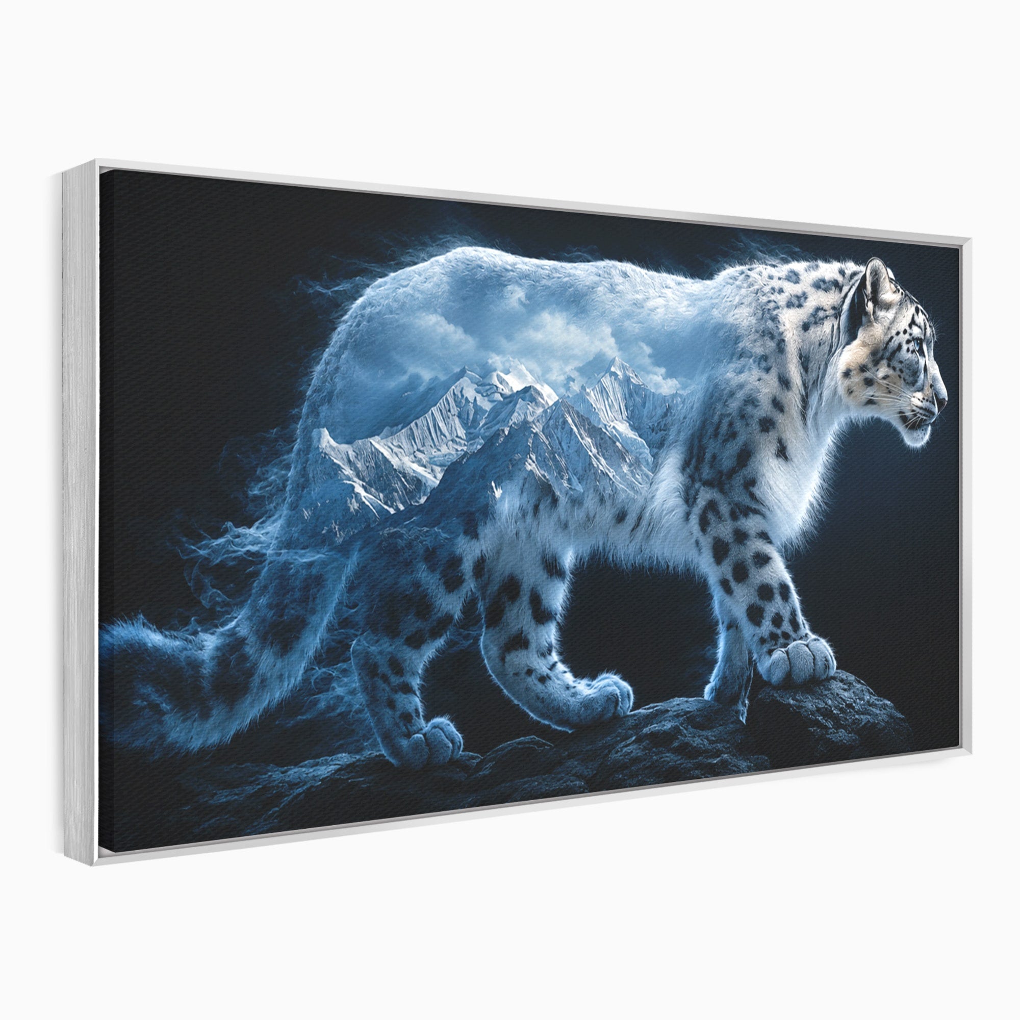 Tablou Canvas Premium LuxCanva® M1649, Pantera Zapezii, Pantera, Munti, Natura, Animale, Dormitor, Culori Vibrante