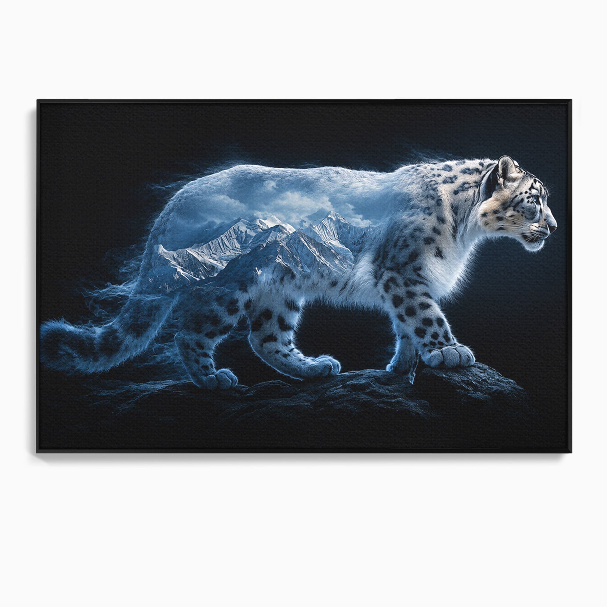 Tablou Canvas Premium LuxCanva® M1649, Pantera Zapezii, Pantera, Munti, Natura, Animale, Dormitor, Culori Vibrante