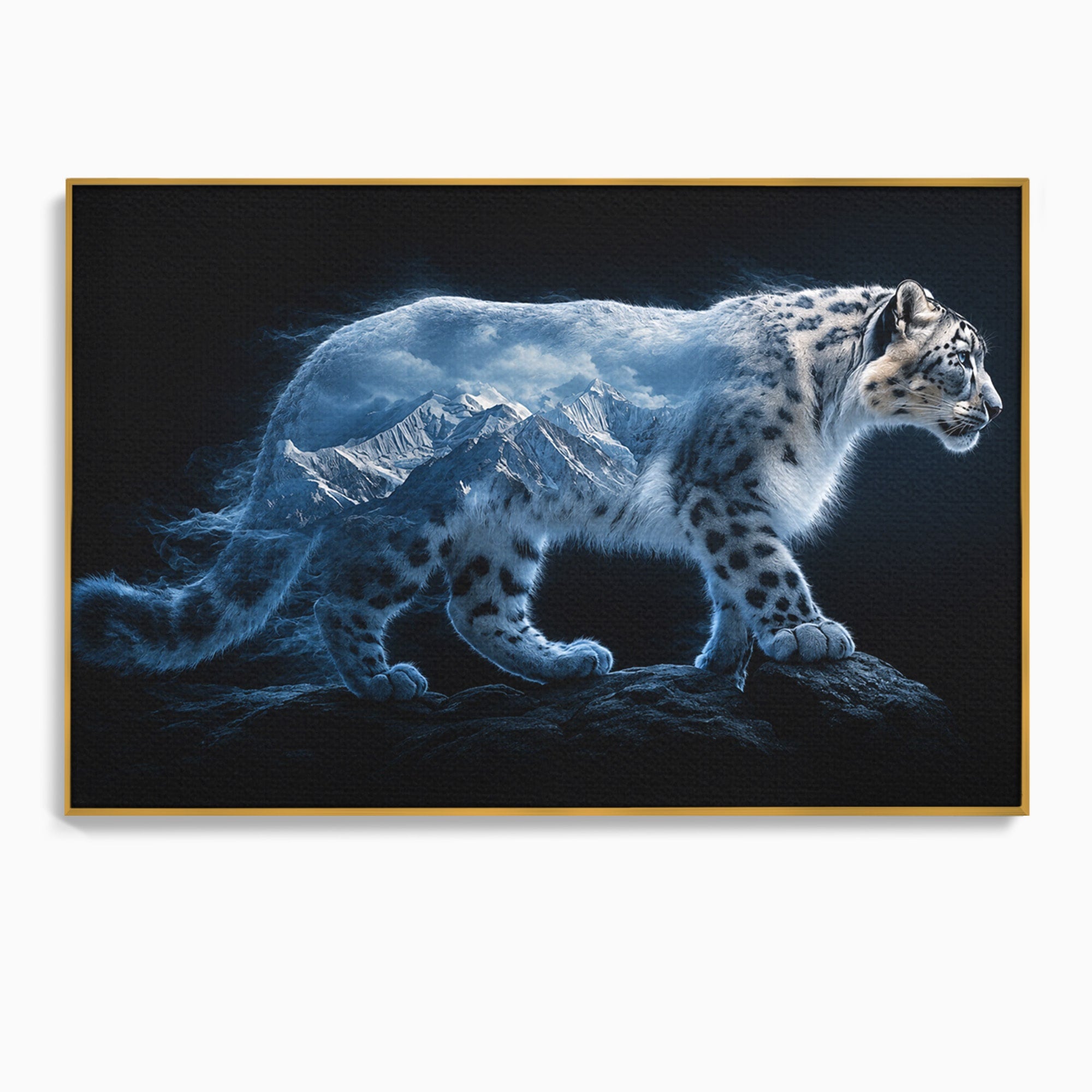 Tablou Canvas Premium LuxCanva® M1649, Pantera Zapezii, Pantera, Munti, Natura, Animale, Dormitor, Culori Vibrante