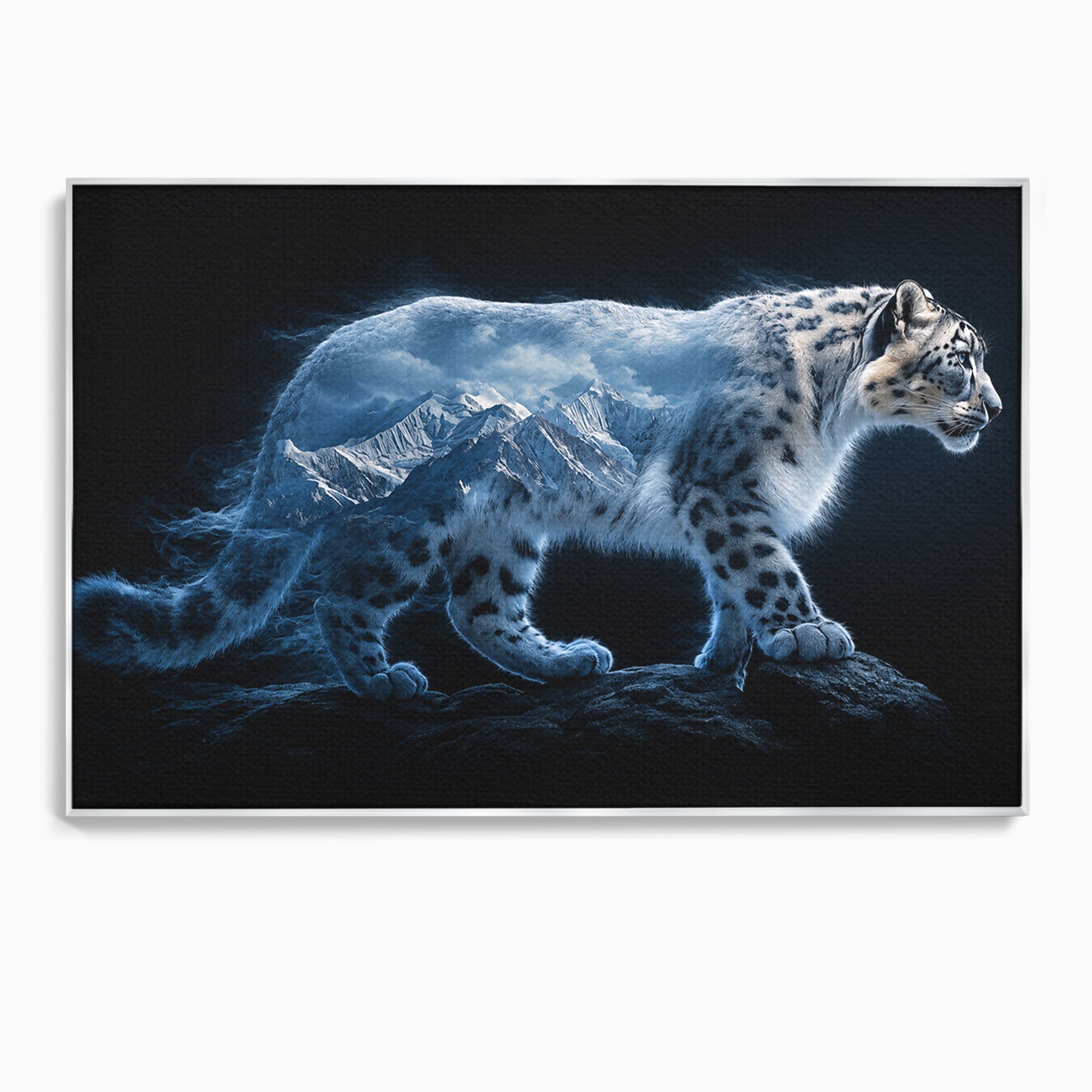 Tablou Canvas Premium LuxCanva® M1649, Pantera Zapezii, Pantera, Munti, Natura, Animale, Dormitor, Culori Vibrante