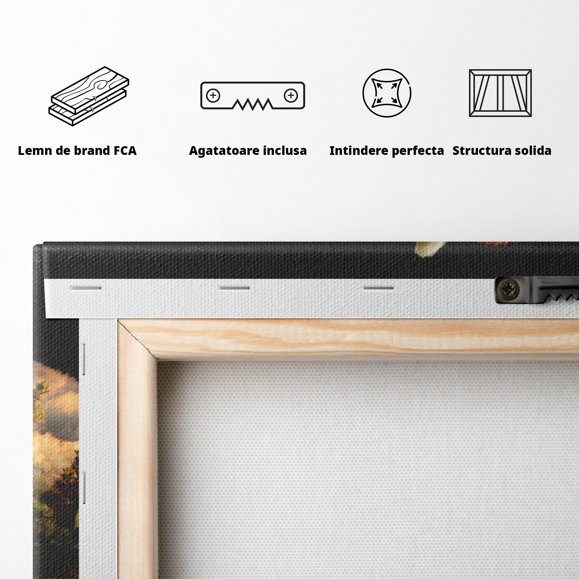 Tablou Canvas Premium LuxCanva® M1650, Panda Rosu Adormit, Panda Rosu, Natura, Padure, Animale, Relaxare, Dormitor, Living, Culori Vibrante