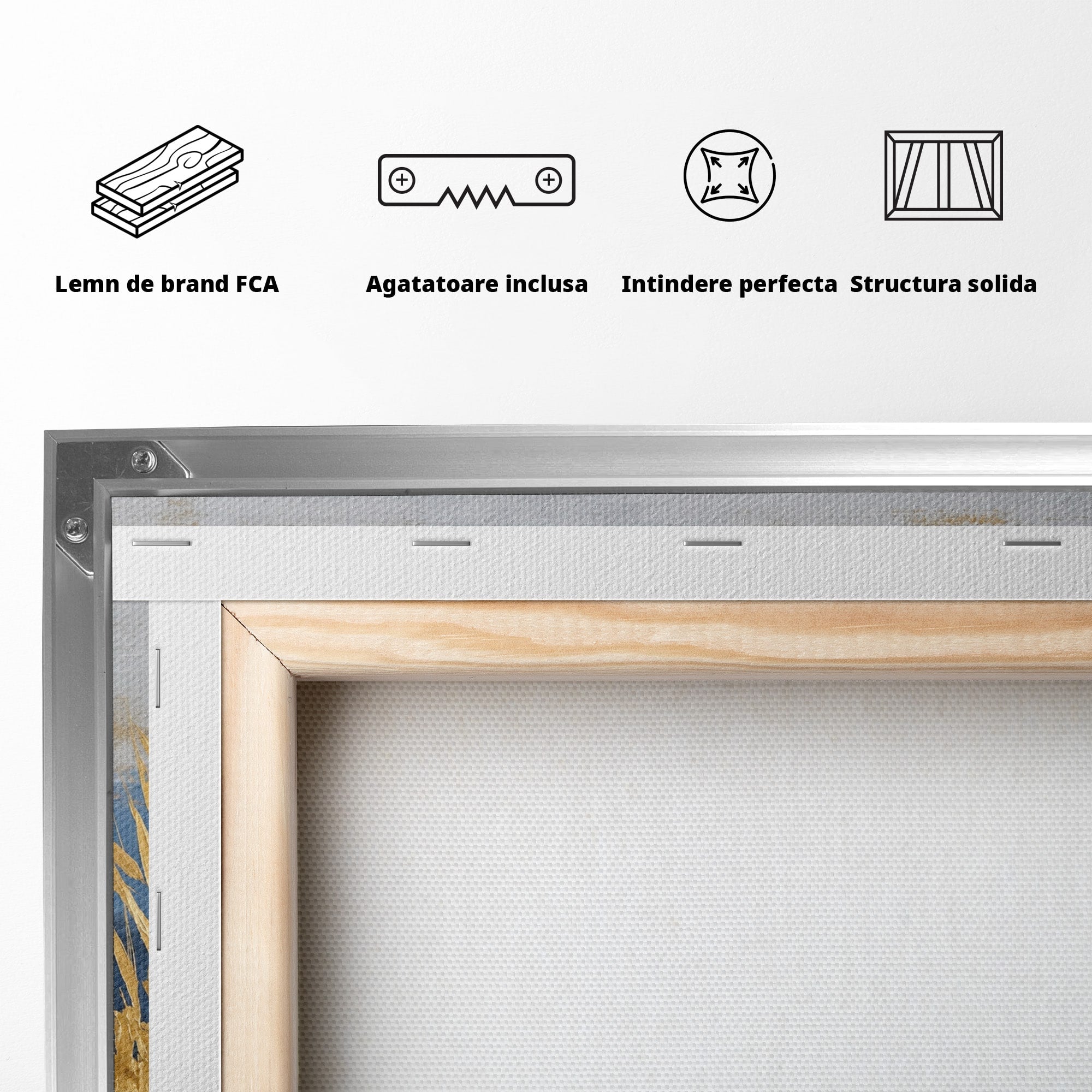 Tablou Canvas Premium LuxCanva® M1651, Egreta Eleganta, Egreta, Natura, Peisaj, Pasare, Living, Culori Vibrante