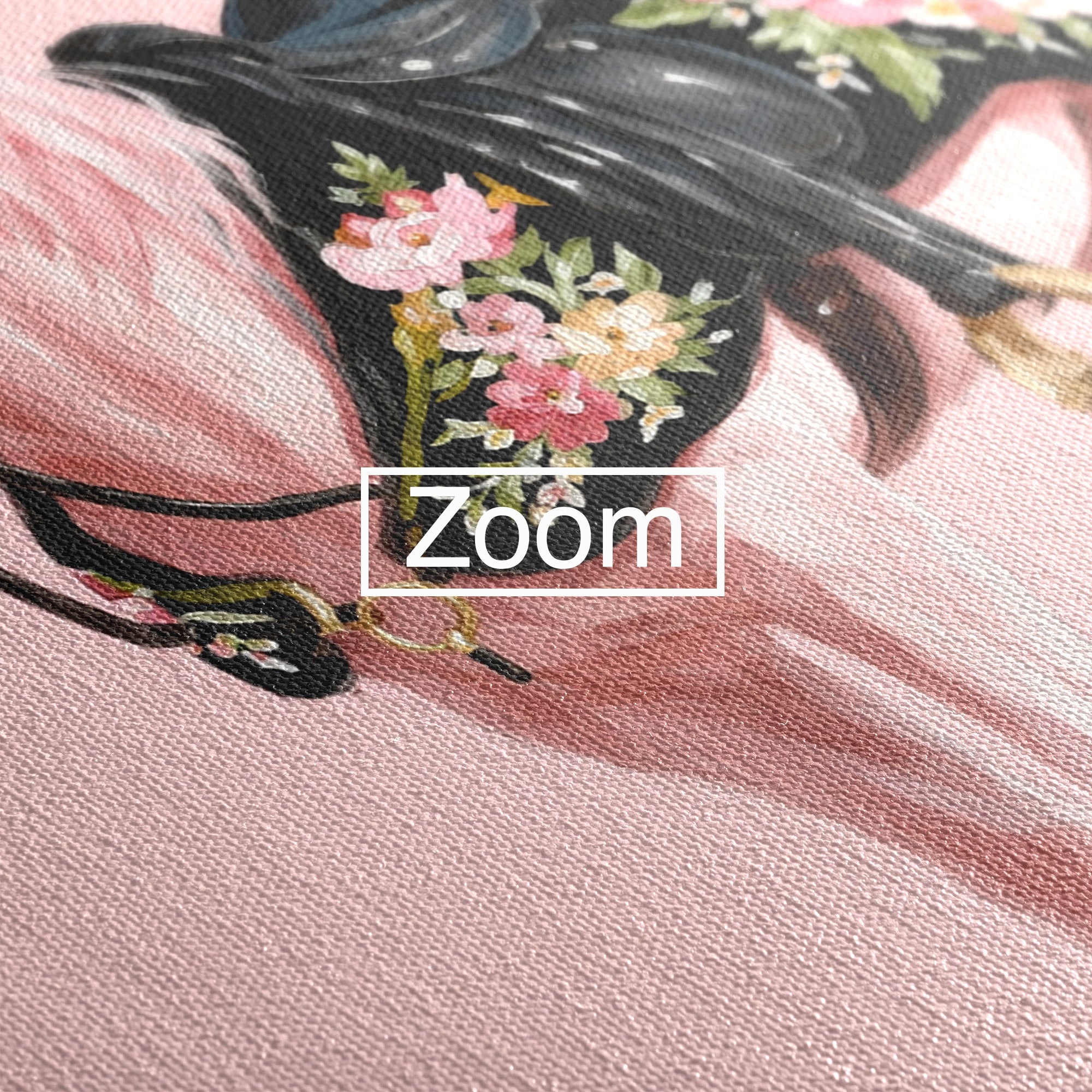 Tablou Canvas Premium LuxCanva® M1654, Cal Roz Elegant, Cal, Eleganta, Floral, Living, Dormitor, Culori Vibrante