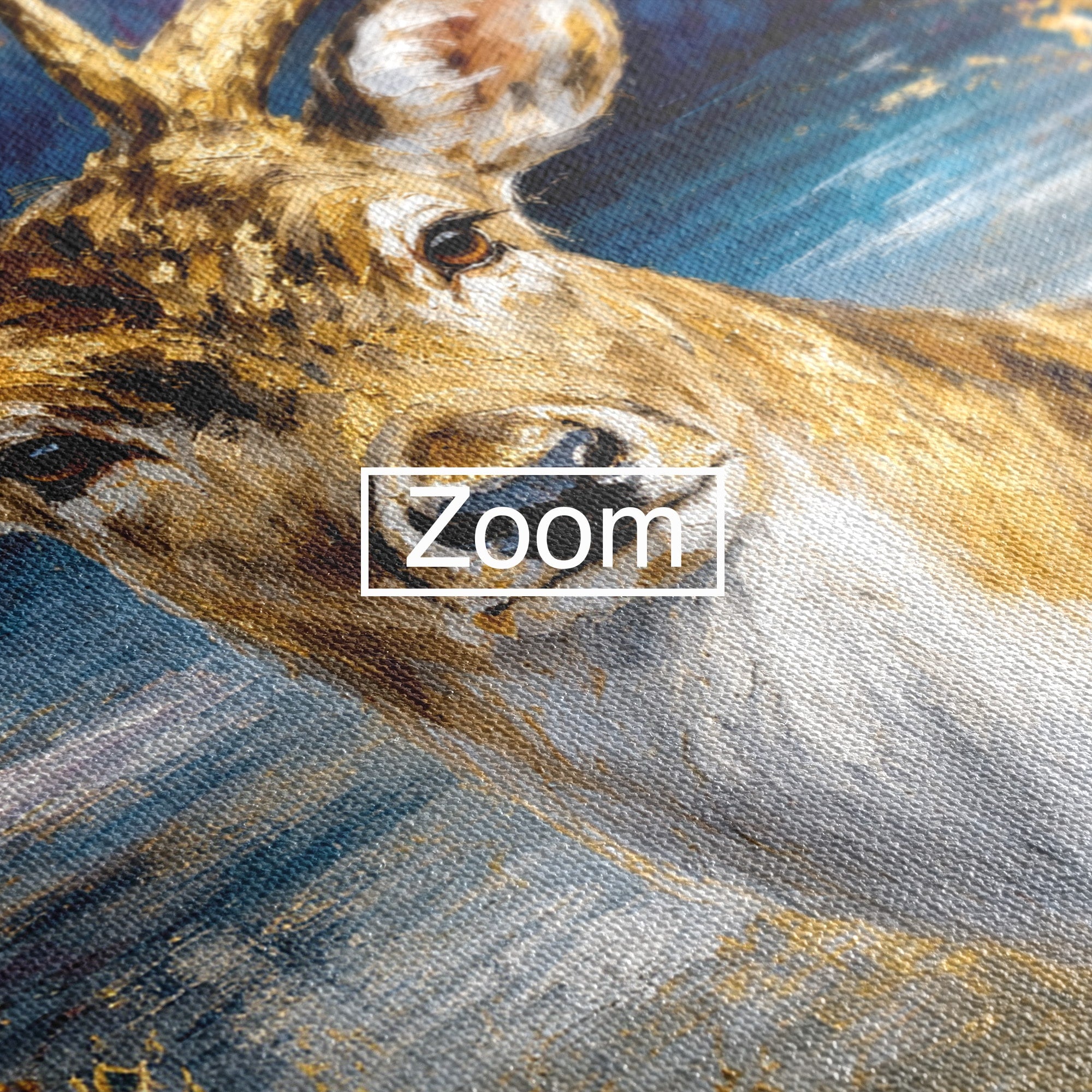 Tablou Canvas Premium LuxCanva® M1659, Cerbul Regal, Cerb, Natura, Peisaj, Living, Animale, Culori Vibrante