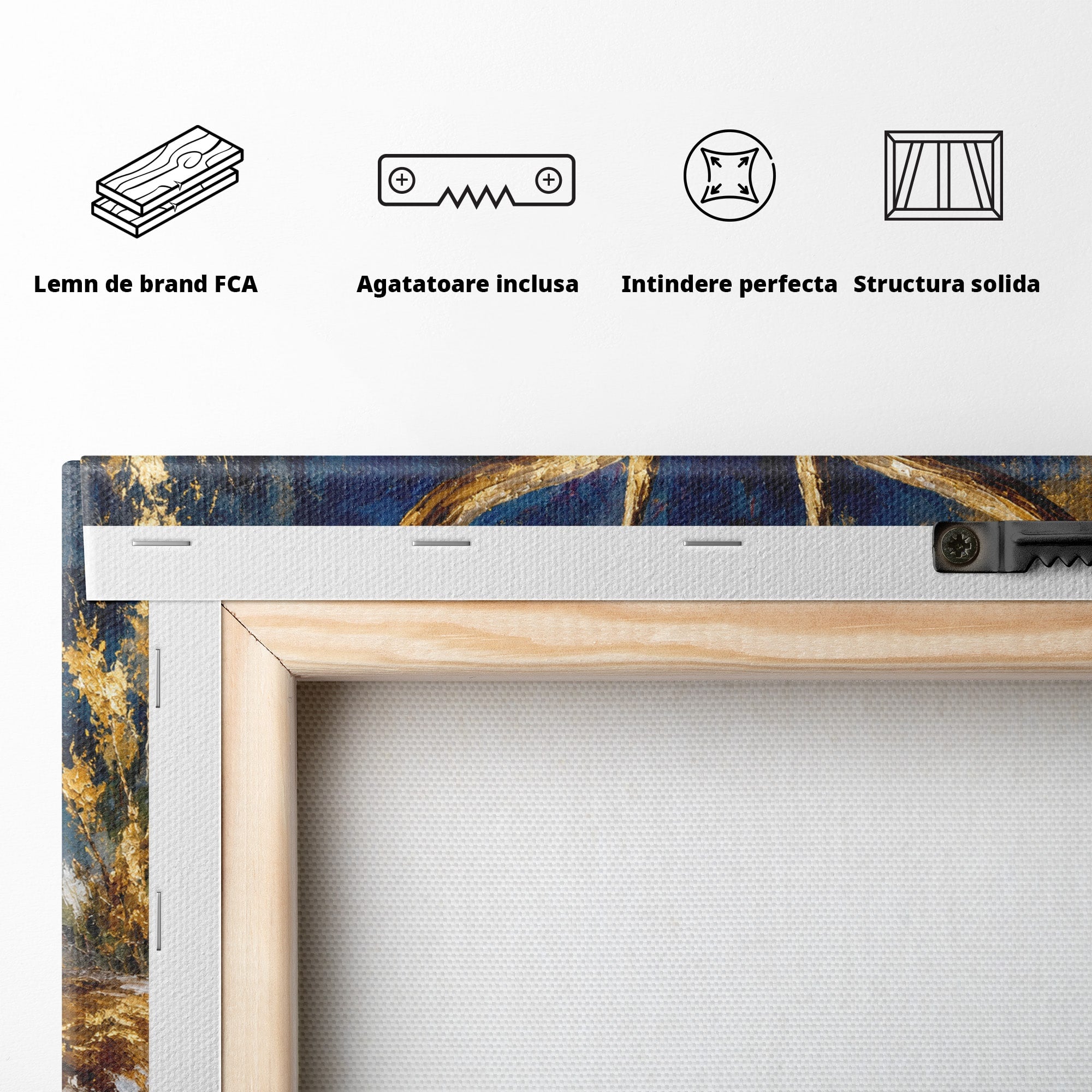 Tablou Canvas Premium LuxCanva® M1659, Cerbul Regal, Cerb, Natura, Peisaj, Living, Animale, Culori Vibrante