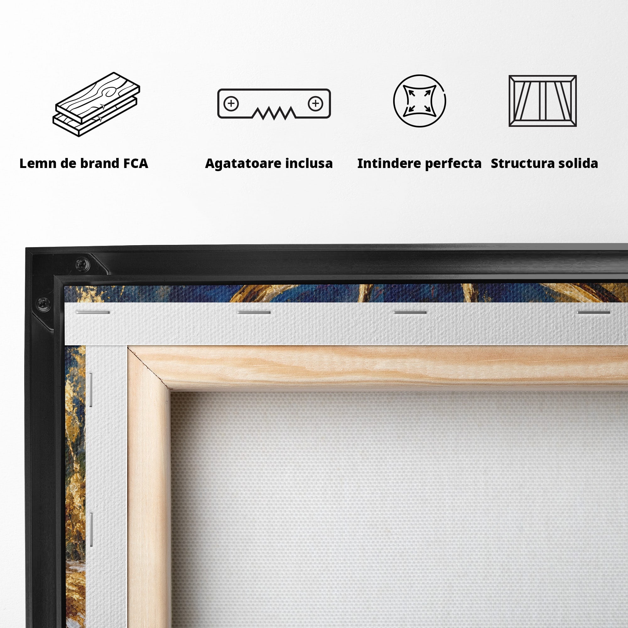 Tablou Canvas Premium LuxCanva® M1659, Cerbul Regal, Cerb, Natura, Peisaj, Living, Animale, Culori Vibrante