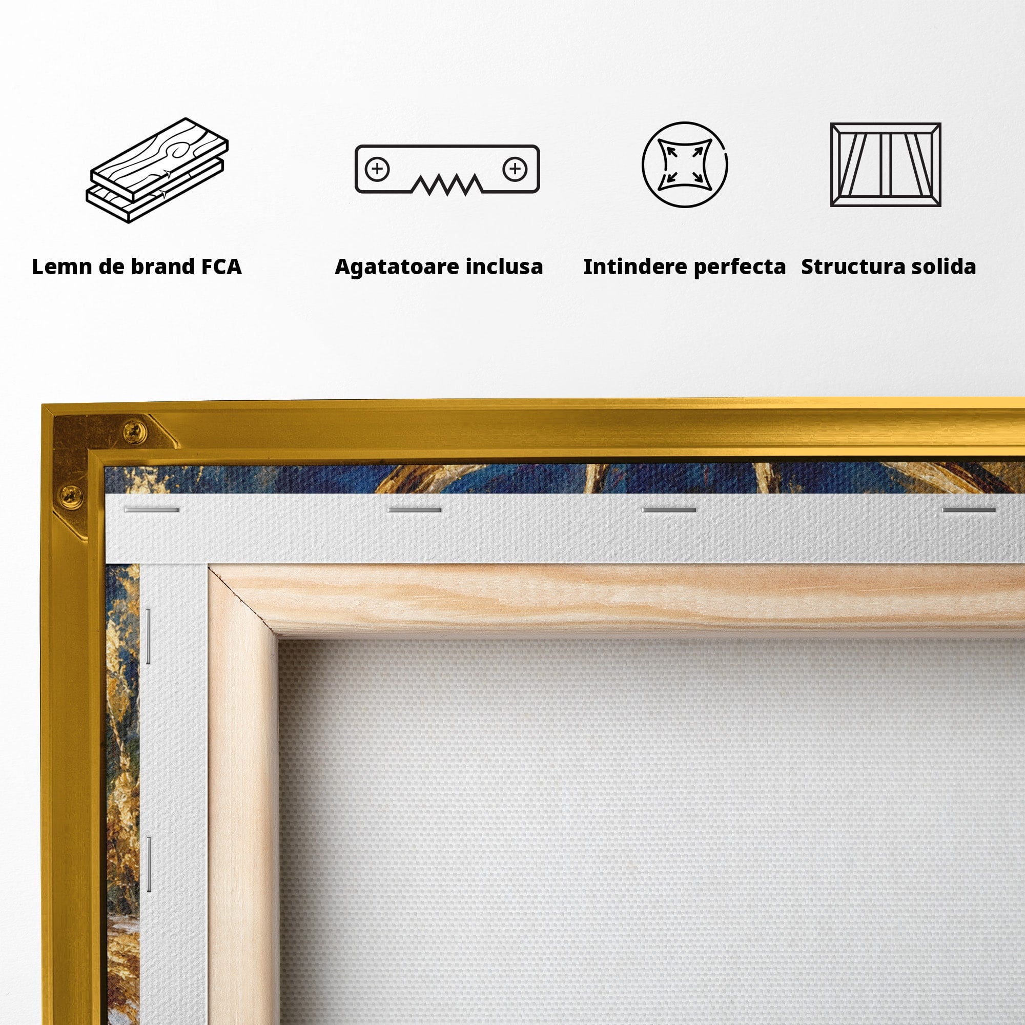 Tablou Canvas Premium LuxCanva® M1659, Cerbul Regal, Cerb, Natura, Peisaj, Living, Animale, Culori Vibrante