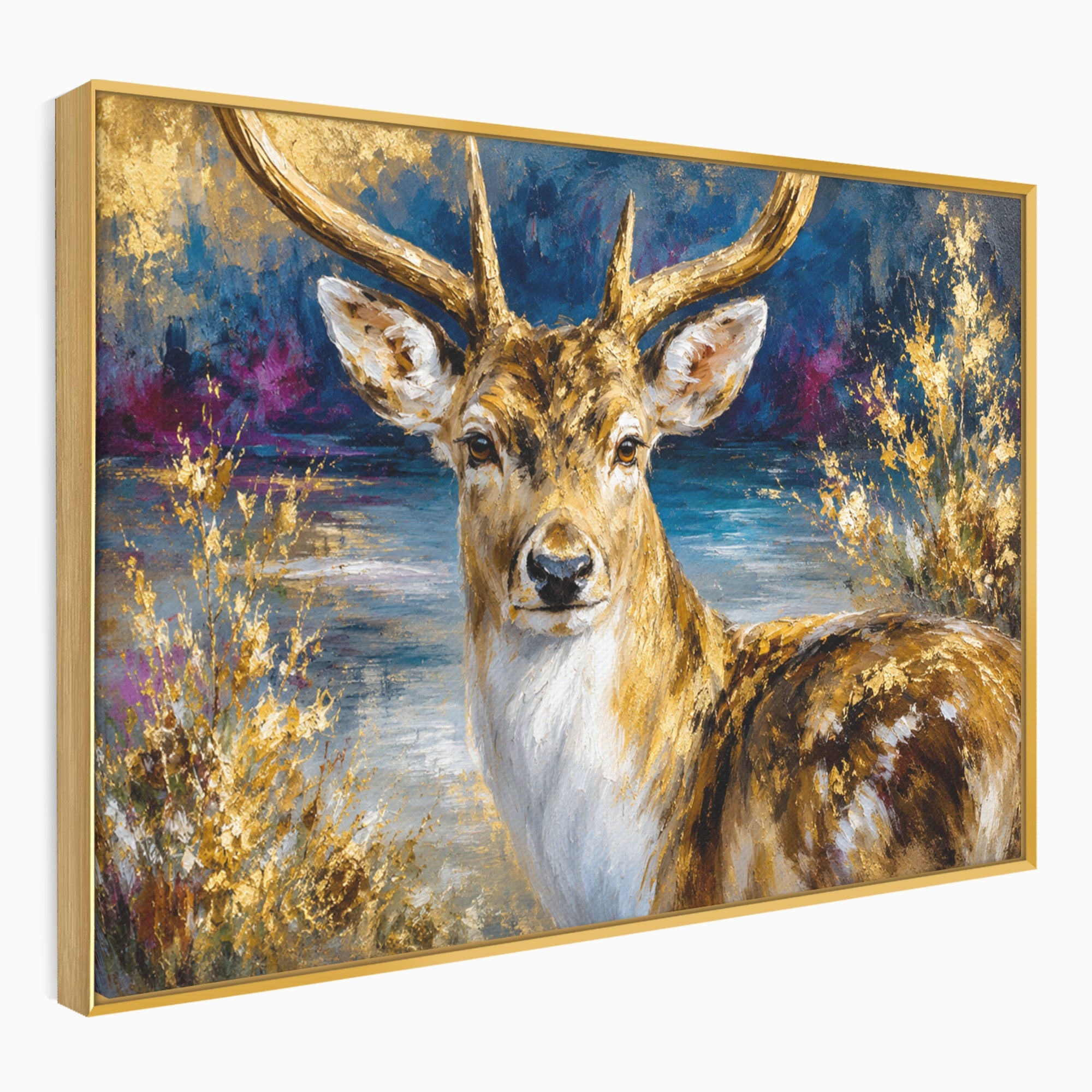 Tablou Canvas Premium LuxCanva® M1659, Cerbul Regal, Cerb, Natura, Peisaj, Living, Animale, Culori Vibrante