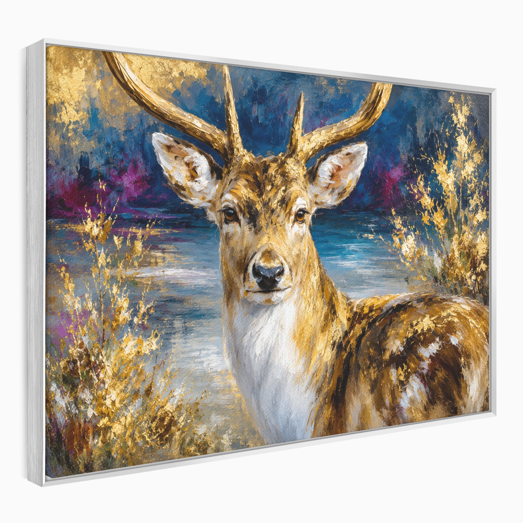 Tablou Canvas Premium LuxCanva® M1659, Cerbul Regal, Cerb, Natura, Peisaj, Living, Animale, Culori Vibrante