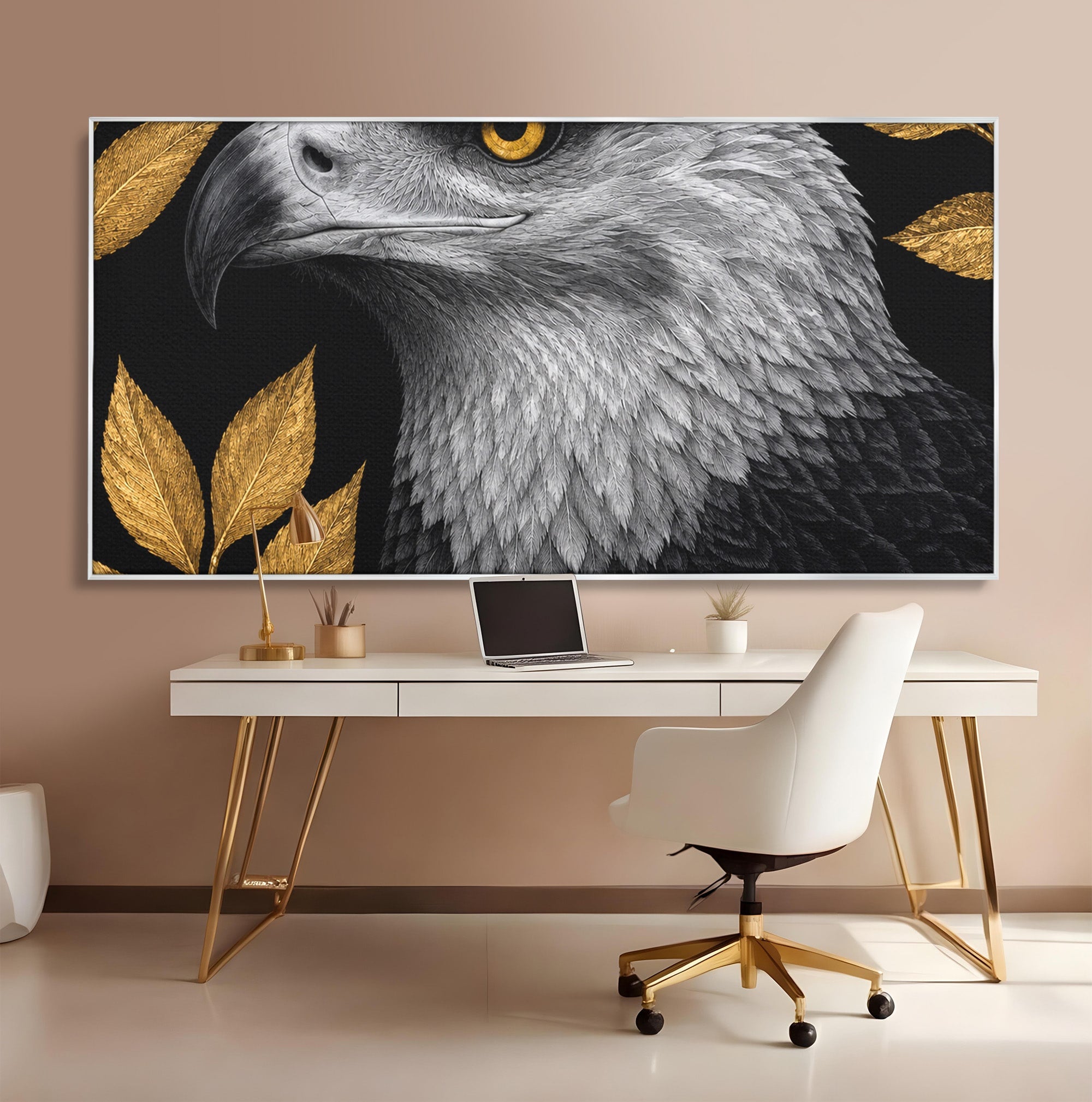 Tablou Canvas Premium LuxCanva® M1662, Vultur Regal, Vultur, Natura, Eleganta, Living, Birou, Culori Vibrante