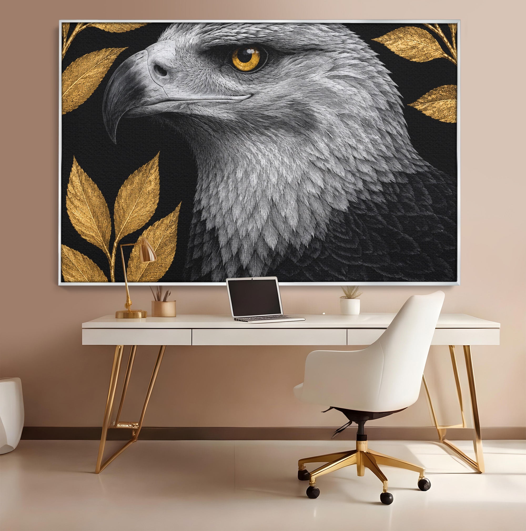 Tablou Canvas Premium LuxCanva® M1662, Vultur Regal, Vultur, Natura, Eleganta, Living, Birou, Culori Vibrante