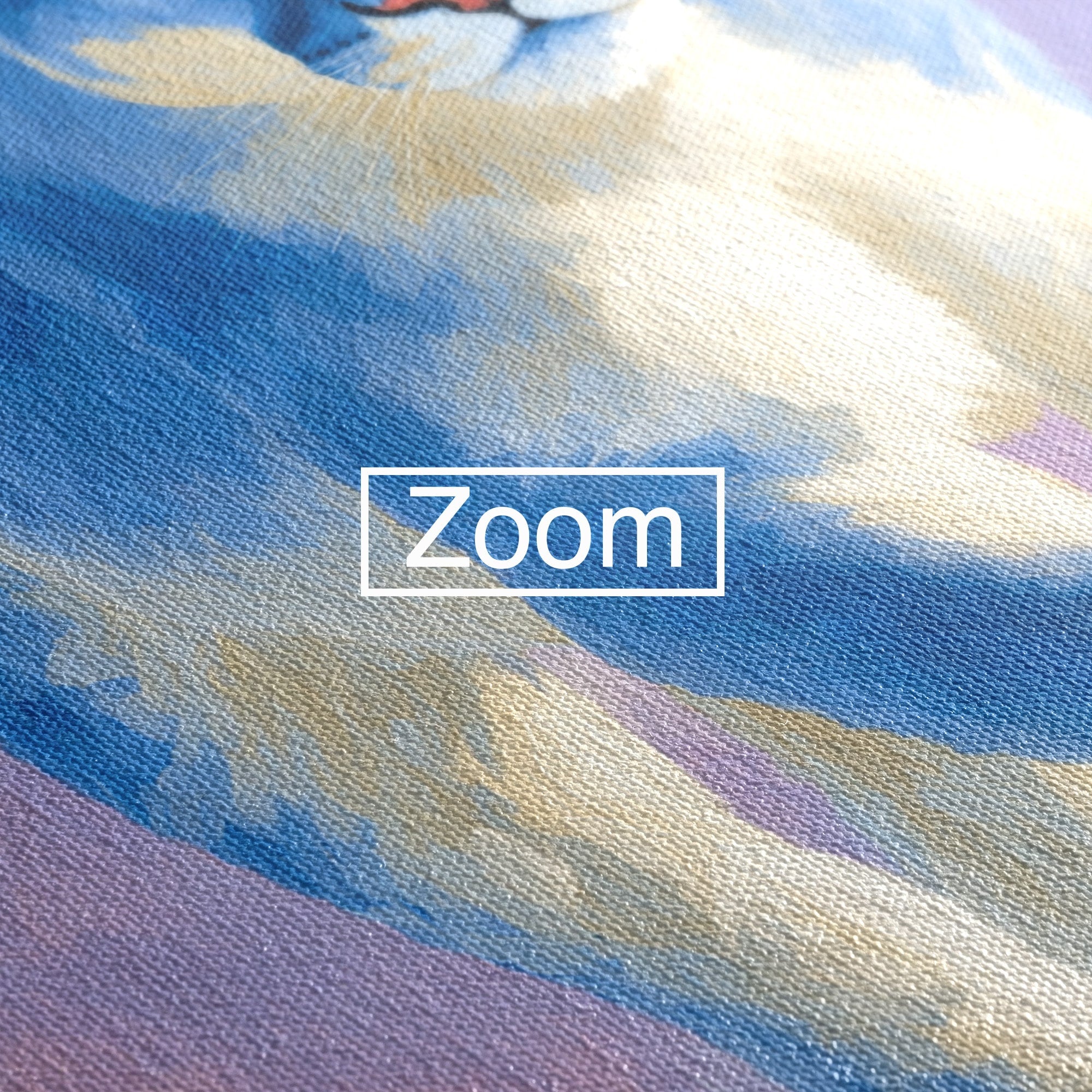 Tablou Canvas Premium LuxCanva® M1665, Leu Albastru, Leu, Animale, Arta, Dormitor, Living, Culori Vibrante