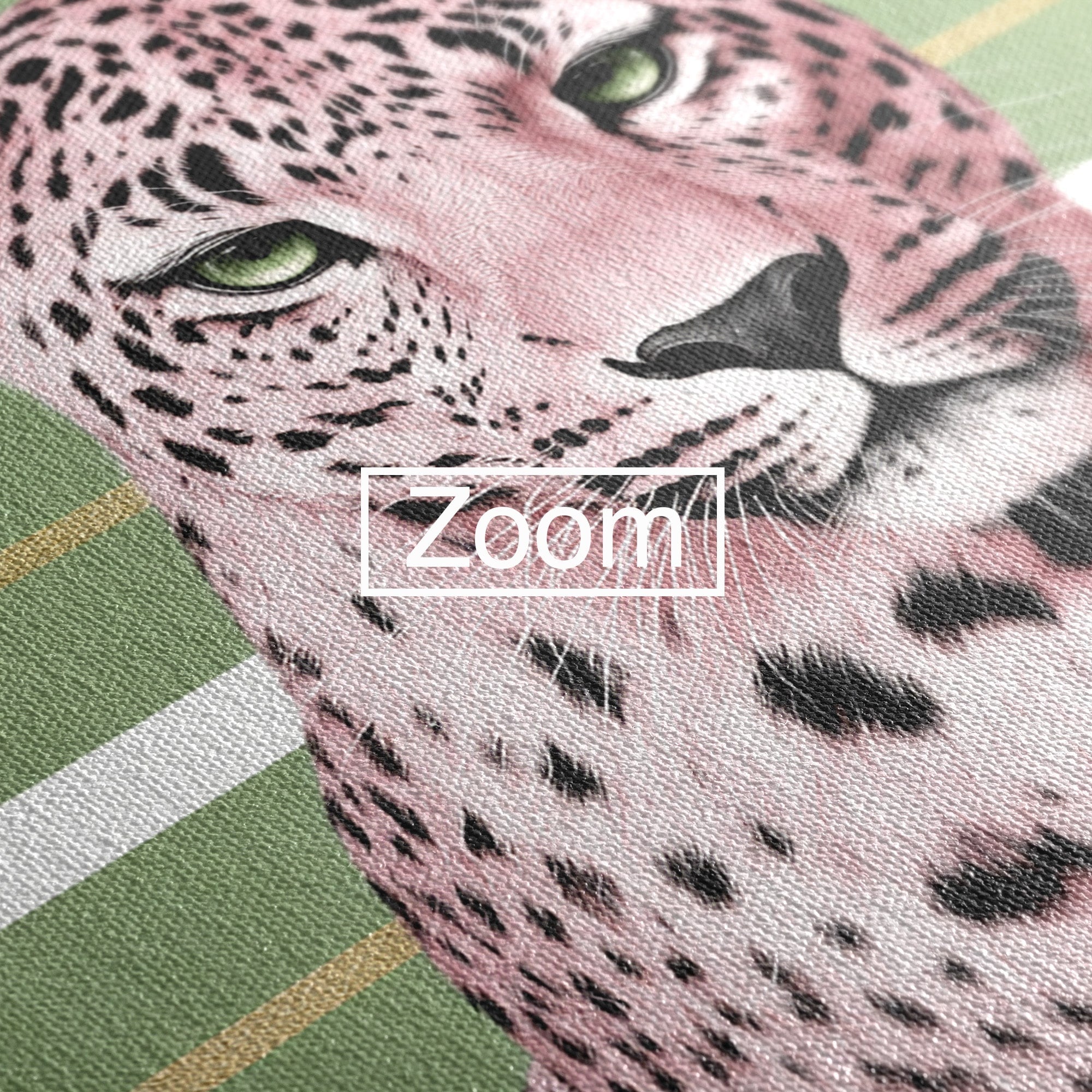 Tablou Canvas Premium LuxCanva® M1666, Leopard Roz, Leopard, Animal, Portret, Modern, Dormitor, Culori Vibrante