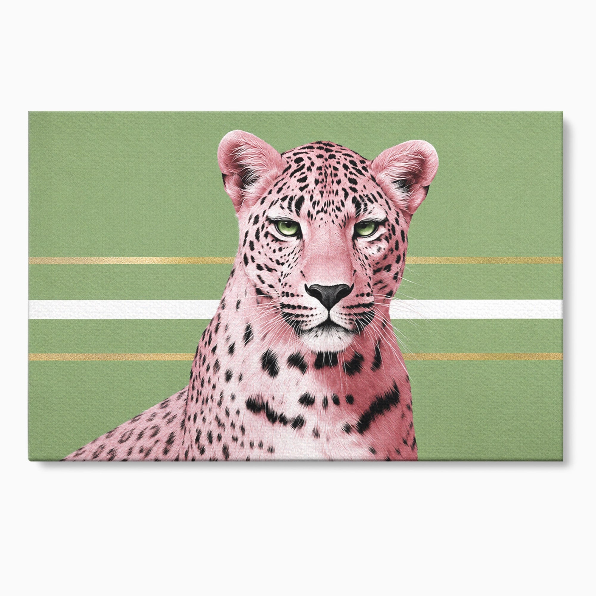 Tablou Canvas Premium LuxCanva® M1666, Leopard Roz, Leopard, Animal, Portret, Modern, Dormitor, Culori Vibrante