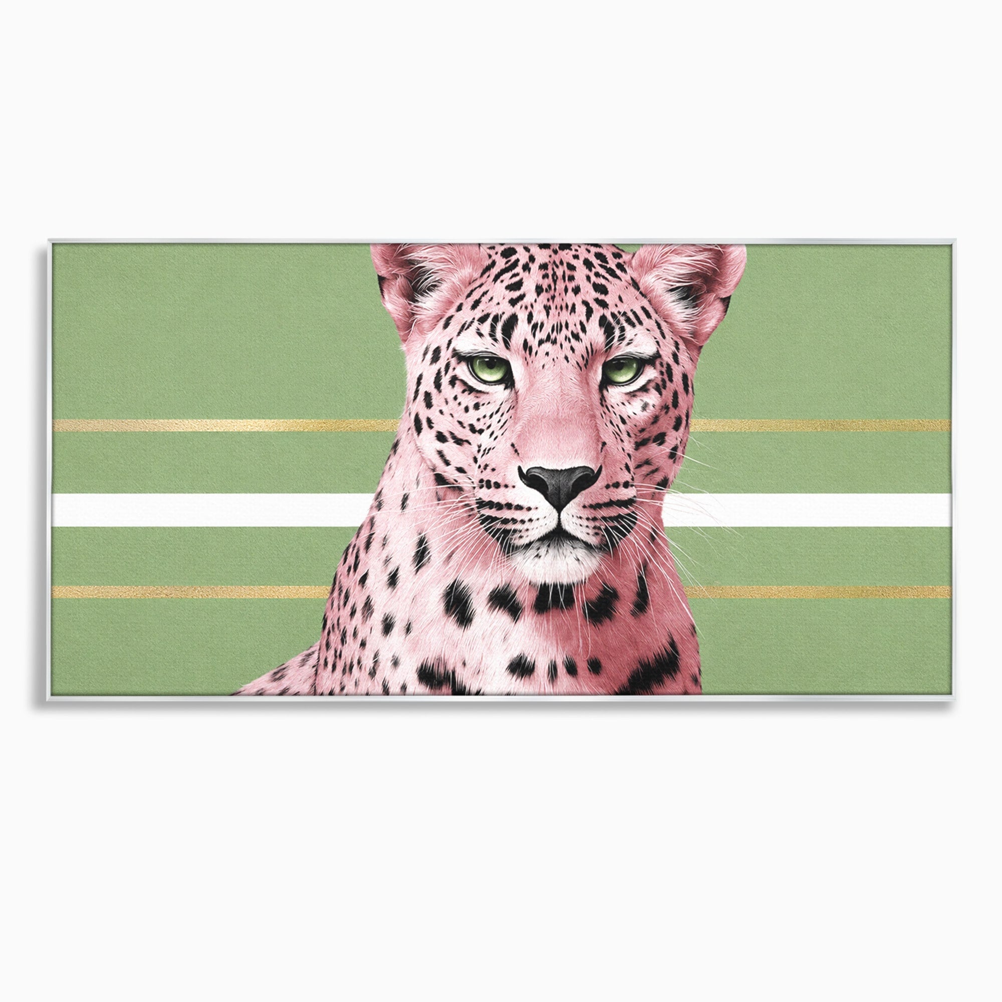 Tablou Canvas Premium LuxCanva® M1666, Leopard Roz, Leopard, Animal, Portret, Modern, Dormitor, Culori Vibrante