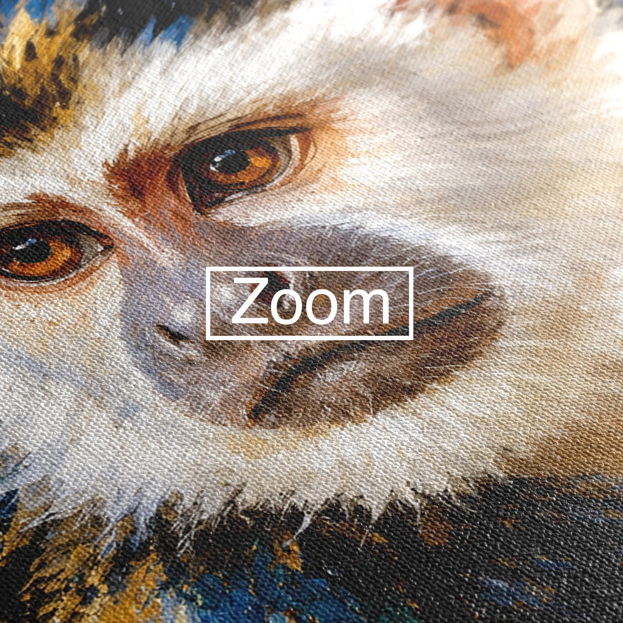 Tablou Canvas Premium LuxCanva® M1668, Maimuta Aurie, Maimuta, Portret, Animale, Natura, Birou, Culori Vibrante