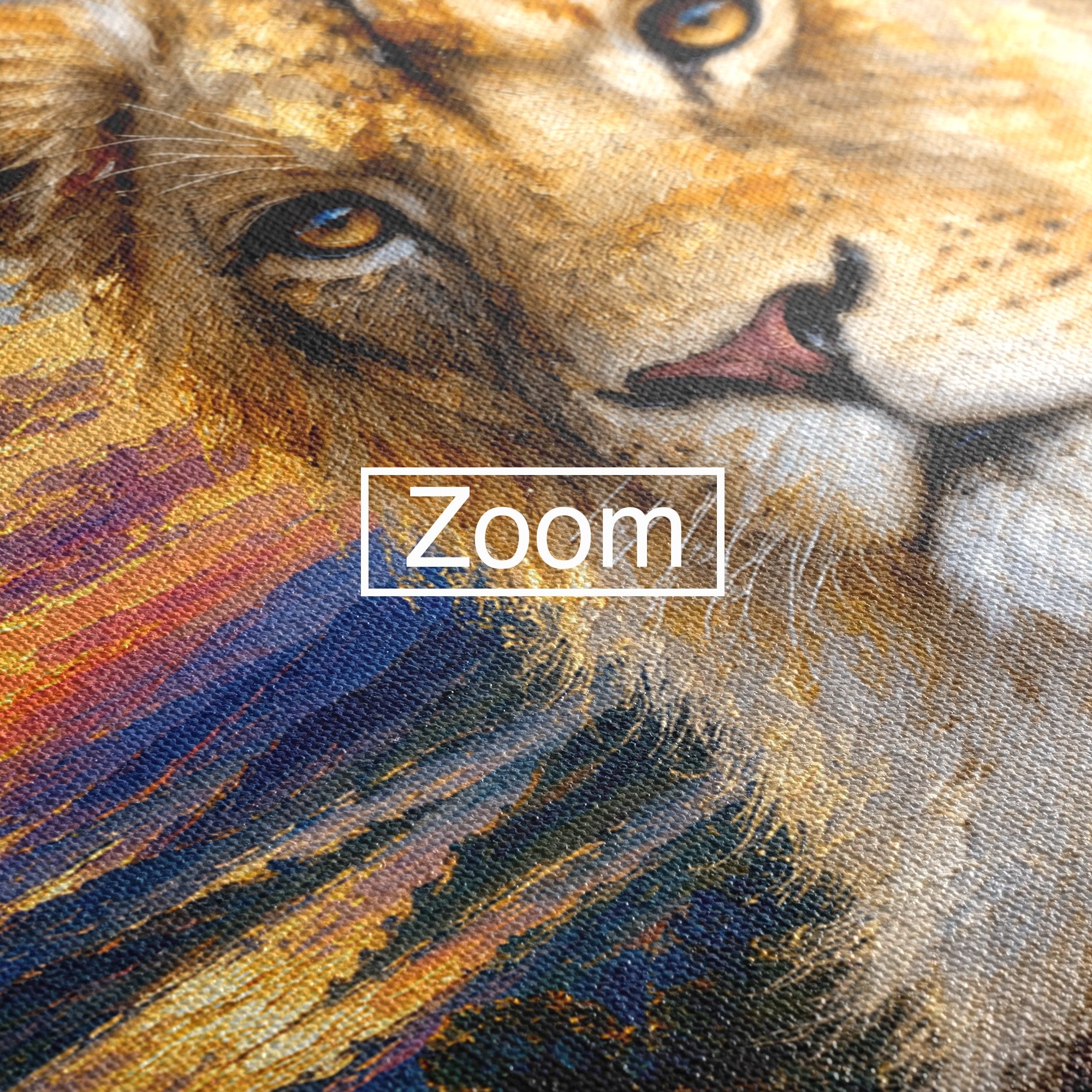 Tablou Canvas Premium LuxCanva® M1671, Privirea Leului, Leu, Apus, Natura, Animale, Living, Culori Vibrante