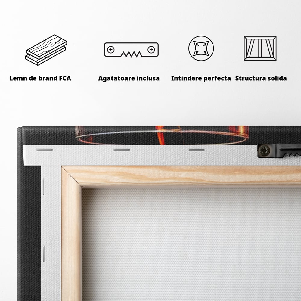 Premium-Leinwand Leinwand Wandkunst, LuxCanva® N1000, Whisky, Whisky, Getränk, Gläser, Eis, Cub, Verfeinerung, Luxus, Luxus, Verkostung, Lounge, Bar, Restaurant, Küche