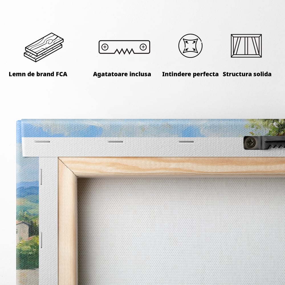 Tablou Canvas Premium, LuxCanva® N1005, Traditie si Gust, Rustic, Struguri, Paine, Vin Rosu, Sticla, Priveliste, Natura, Traditional, Mancare, Restaurant, Bucatarie