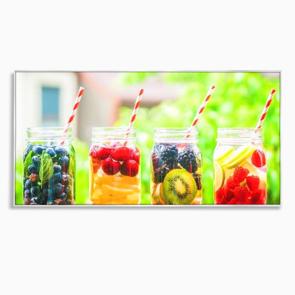 Leinwand Premium Canvas Wall Art, LuxCanva® N1013, Fruchtig Lustig, Fruchtig, Gläser, Getränk, Limonade, Frisch, Erfrischend, Erfrischend, Gesund, Frisch, Zitrus, Lecker, Pub, Lounge, Bar, Restaurant, Küche