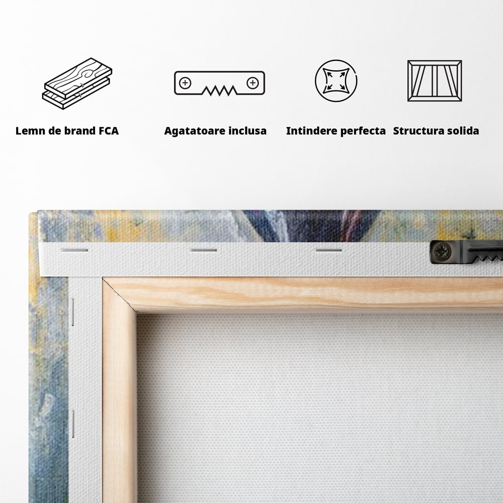Tablou Canvas Premium, LuxCanva® N1015, Taina Vinului, Vin Rosu, Sticla, Pahar, Bautura, Rustic, Rasfat, Rafinament, Textura, Dop, Pictura, Pub, Lounge, Bar, Restaurant, Bucatarie