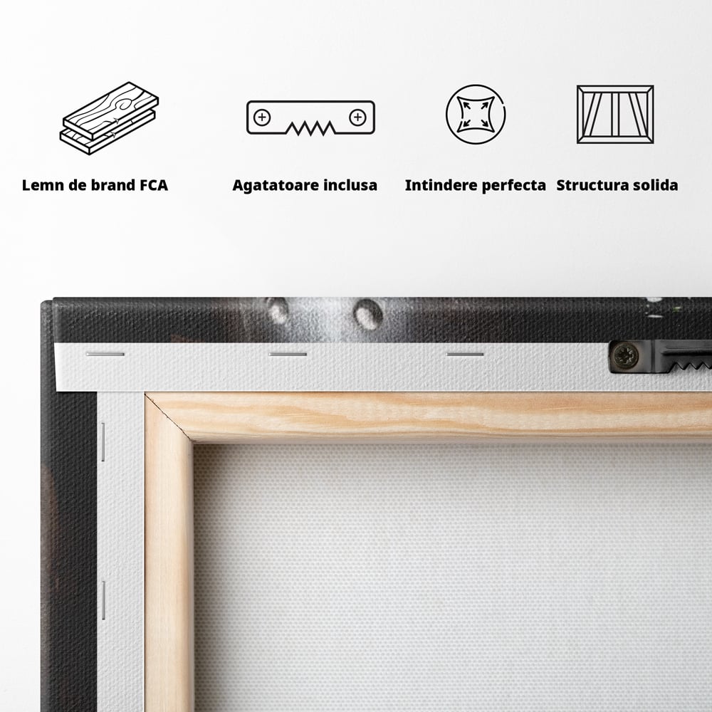Tablou Canvas Premium, LuxCanva® N1019, Traditie in Lemn si Vin, Vin Rosu, Pahar, Sticla, Butoi, Crama, Rustic, Vintage, Bautura, Autentic, Pub, Lounge, Bar, Restaurant, Bucatarie