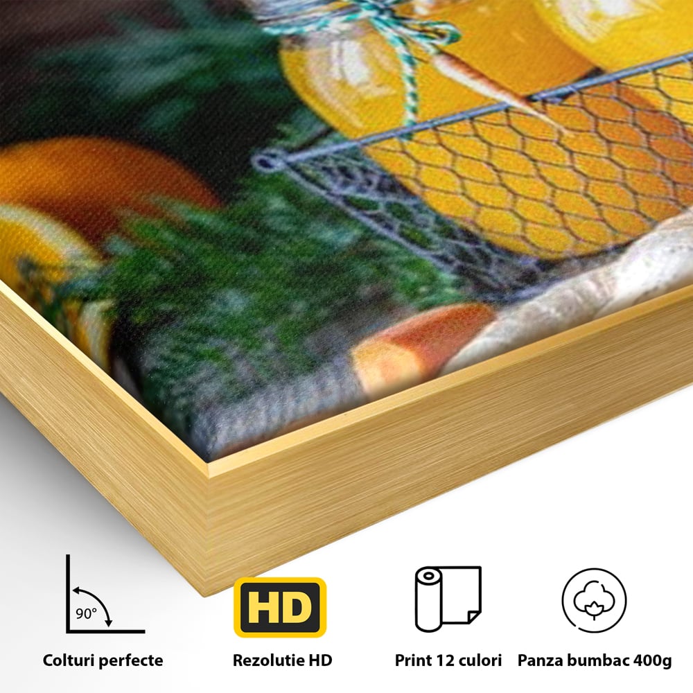 Tablou Canvas Premium, LuxCanva® N1021, Mix Perfect de Vitamine, Suc, Fructe, Legume, Portocale, Morcov, Fresh, Energie, Sanatate, Organic, Racoritor, Pub, Lounge, Bar, Restaurant, Bucatarie