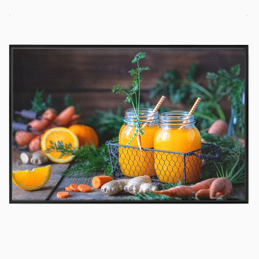 Tablou Canvas Premium, LuxCanva® N1021, Mix Perfect de Vitamine, Suc, Fructe, Legume, Portocale, Morcov, Fresh, Energie, Sanatate, Organic, Racoritor, Pub, Lounge, Bar, Restaurant, Bucatarie