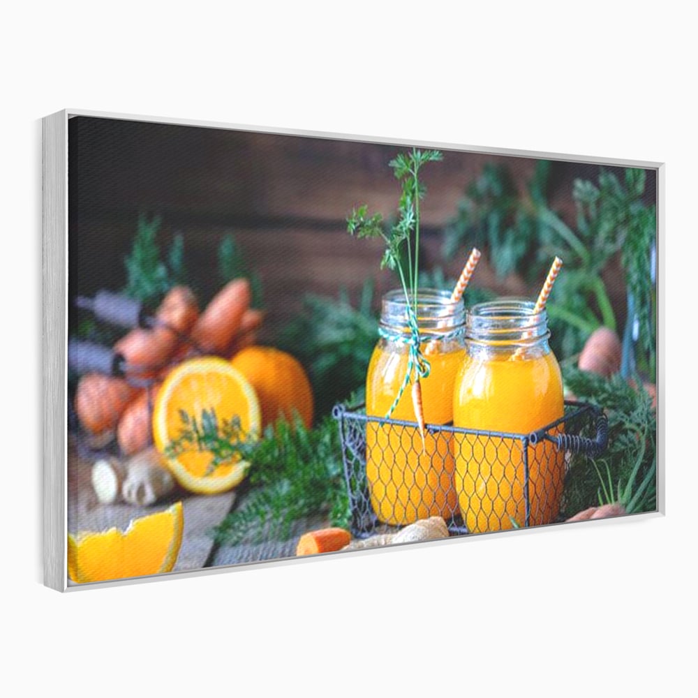 Tablou Canvas Premium, LuxCanva® N1021, Mix Perfect de Vitamine, Suc, Fructe, Legume, Portocale, Morcov, Fresh, Energie, Sanatate, Organic, Racoritor, Pub, Lounge, Bar, Restaurant, Bucatarie