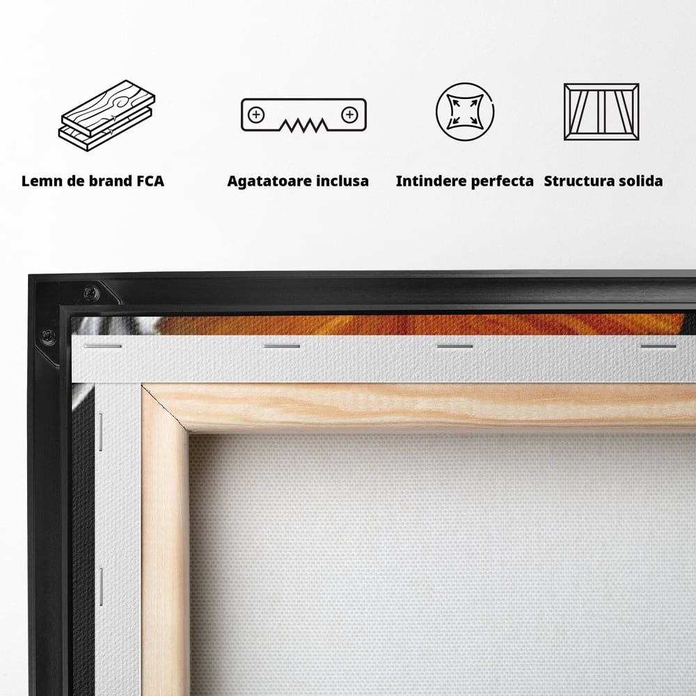 Tablou Canvas Premium, LuxCanva® N1030, Magia Espresso, Cafea, Barista, Prospetime, Aroma, Crema, Gust, Energie, Dimineata, Aparat, Rasfat, Pub, Bar, Lounge, Restaurant, Bucatarie