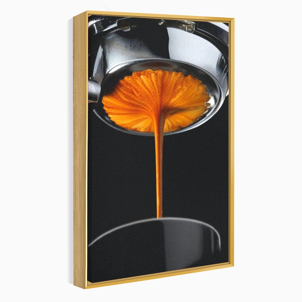 Tablou Canvas Premium, LuxCanva® N1030, Magia Espresso, Cafea, Barista, Prospetime, Aroma, Crema, Gust, Energie, Dimineata, Aparat, Rasfat, Pub, Bar, Lounge, Restaurant, Bucatarie