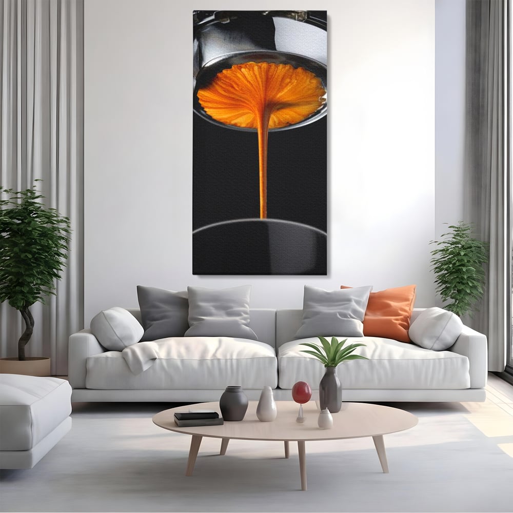 Tablou Canvas Premium, LuxCanva® N1030, Magia Espresso, Cafea, Barista, Prospetime, Aroma, Crema, Gust, Energie, Dimineata, Aparat, Rasfat, Pub, Bar, Lounge, Restaurant, Bucatarie