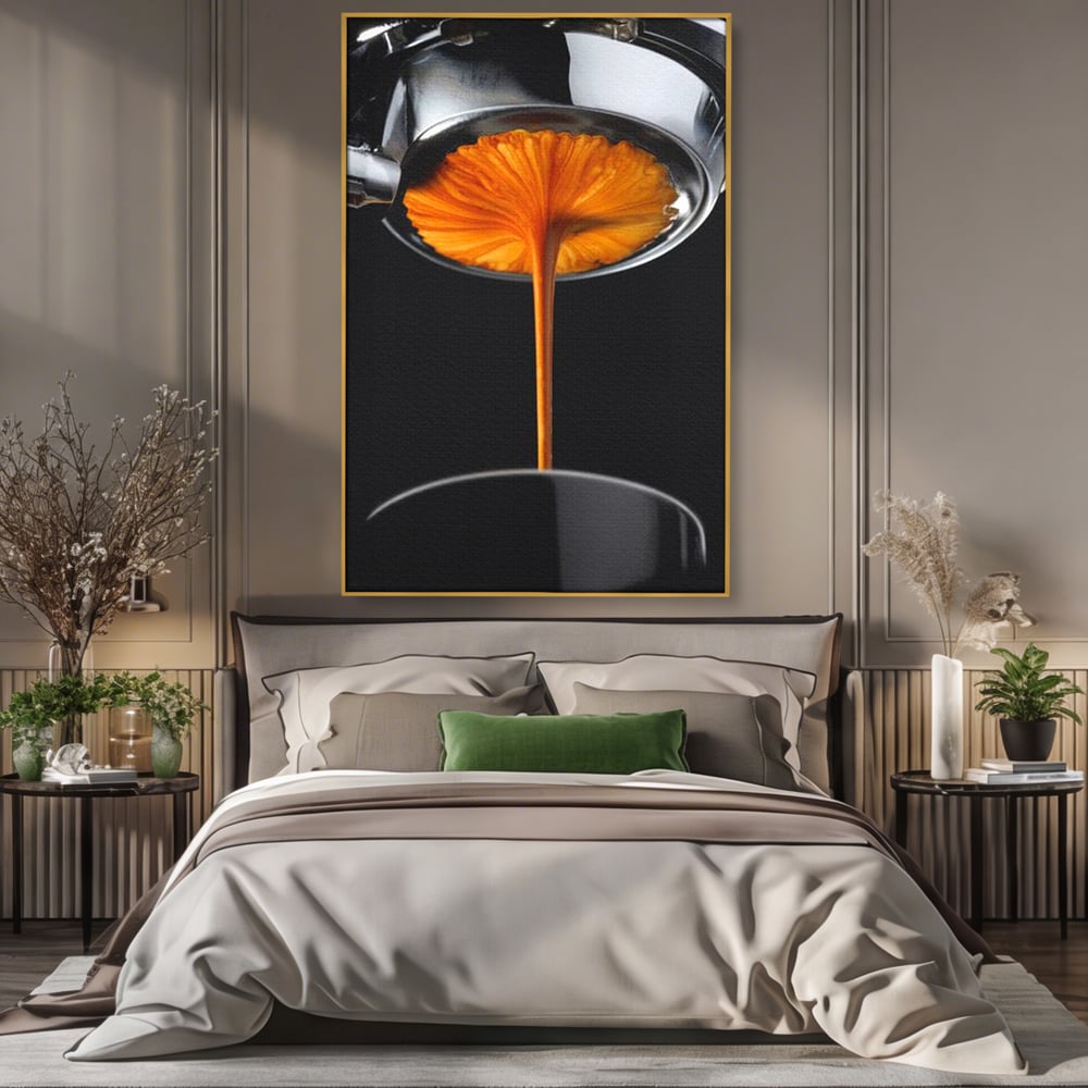 Tablou Canvas Premium, LuxCanva® N1030, Magia Espresso, Cafea, Barista, Prospetime, Aroma, Crema, Gust, Energie, Dimineata, Aparat, Rasfat, Pub, Bar, Lounge, Restaurant, Bucatarie