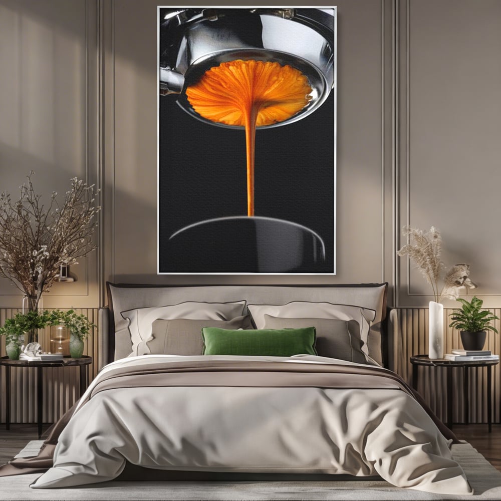 Tablou Canvas Premium, LuxCanva® N1030, Magia Espresso, Cafea, Barista, Prospetime, Aroma, Crema, Gust, Energie, Dimineata, Aparat, Rasfat, Pub, Bar, Lounge, Restaurant, Bucatarie