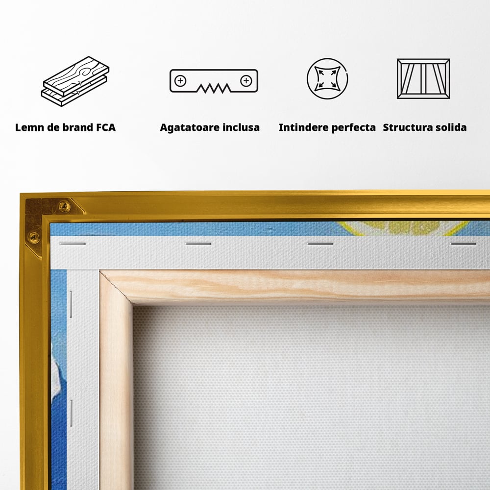 Tablou Canvas Premium, LuxCanva® N1033, Gustul Oceanului, Scoici, Stridii, Lamaie, Mare, Mediteranean, Aperitiv, Mancare, Deliciu, Gourmet, Rafinament, Restaurant, Bucatarie