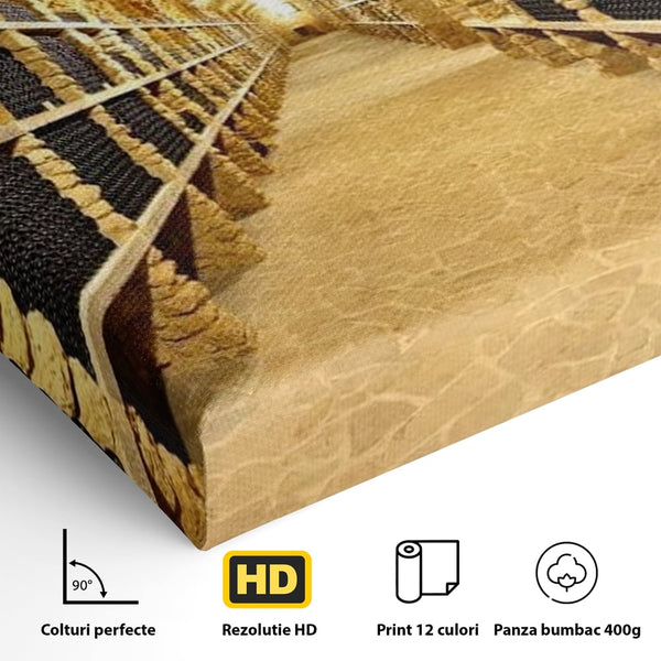 Leinwand Premium Canvas Wall Art, LuxCanva® N1035, Geschmacksarchiv, Weinarchiv, Weinkeller, Wein, Flaschen, trinken, Tunnel, Keller, unterirdisch, traditionell, Verkostung, Kneipe, Bar, Restaurant, Küche