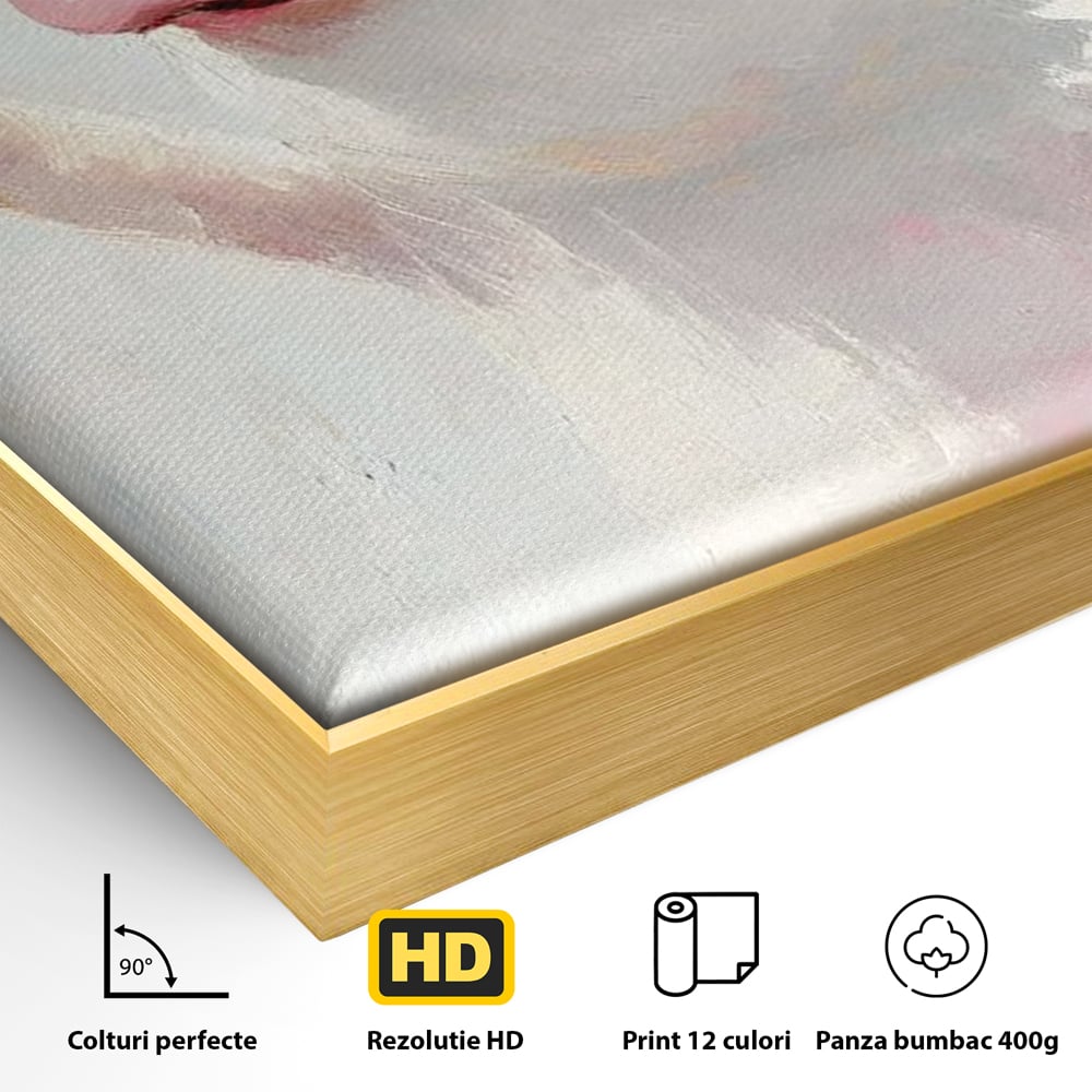Tablou Canvas Premium, LuxCanva® N1036, Somelierul Rozaliu, Purcel, Animal, Pahar, Vin Rosu, Toast, Dragalas, Petrecere, Veselie, Noroc, Pub, Bar, Restaurant, Bucatarie