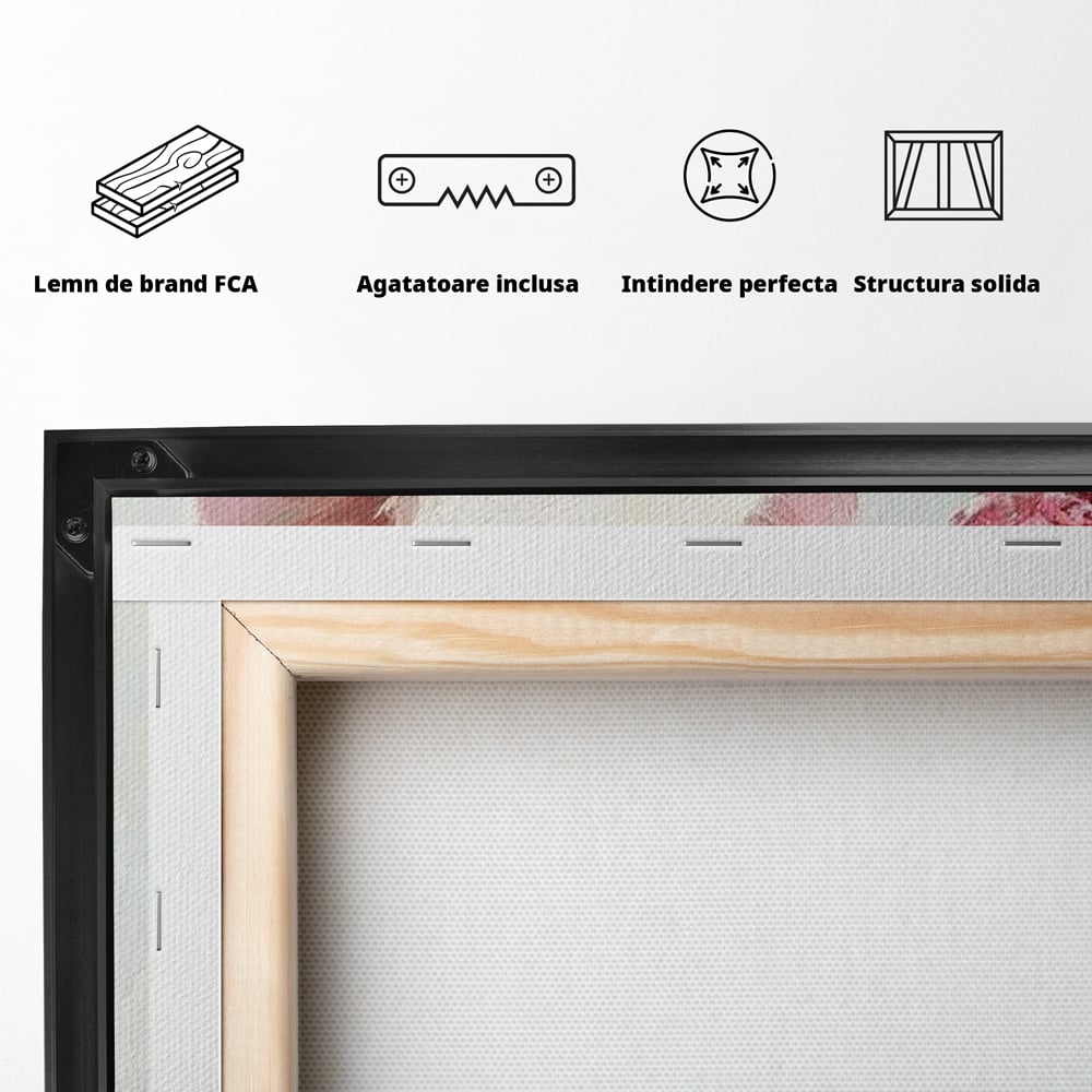 Tablou Canvas Premium, LuxCanva® N1036, Somelierul Rozaliu, Purcel, Animal, Pahar, Vin Rosu, Toast, Dragalas, Petrecere, Veselie, Noroc, Pub, Bar, Restaurant, Bucatarie