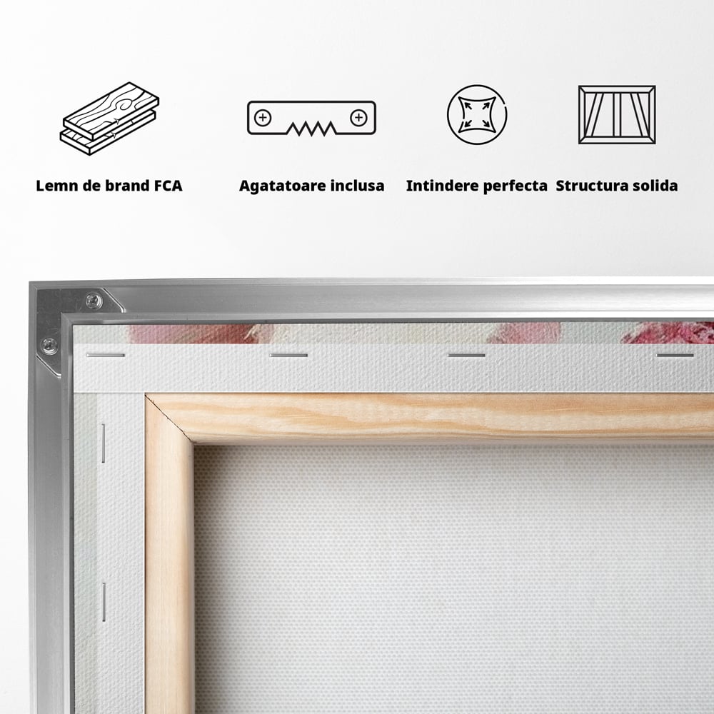 Tablou Canvas Premium, LuxCanva® N1036, Somelierul Rozaliu, Purcel, Animal, Pahar, Vin Rosu, Toast, Dragalas, Petrecere, Veselie, Noroc, Pub, Bar, Restaurant, Bucatarie