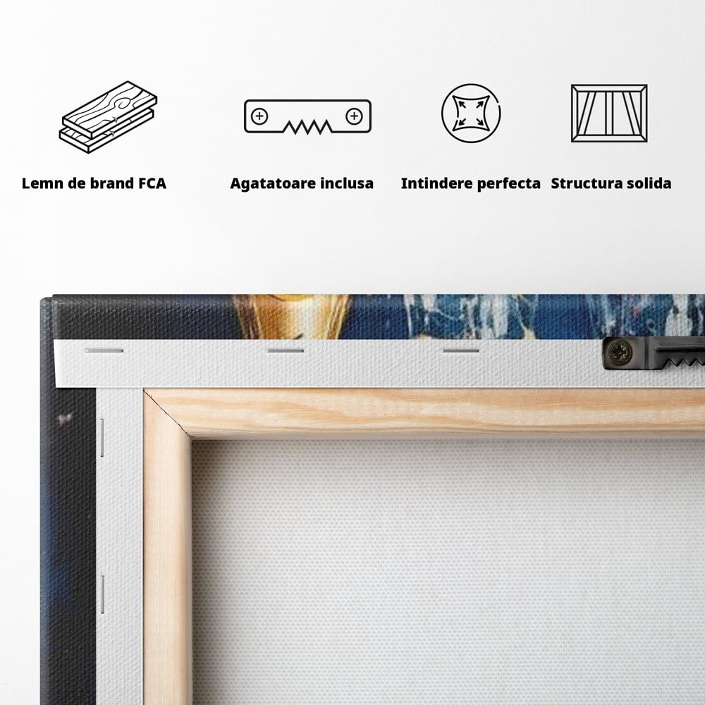Leinwand Premium Canvas Wall Art, LuxCanva® N1046, Festlicher Moment, Champagner, Getränk, Glas, Gläser, Luxus, Eleganz, Party, Toast, Anlass, Kneipe, Lounge, Bar, Restaurant, Küche