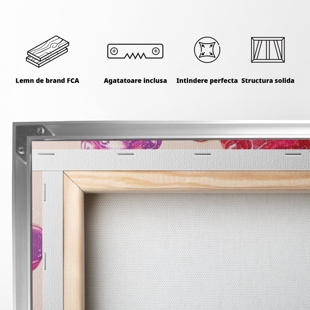 Tablou Canvas Premium, LuxCanva® N1048, Un Trio Dulce, Ursuleti, Jeleuri, Dulce, Copilarie, Desert, Stralucitor, Candy, Mini, Colorat, Camera Copil, Restaurant, Bucatarie