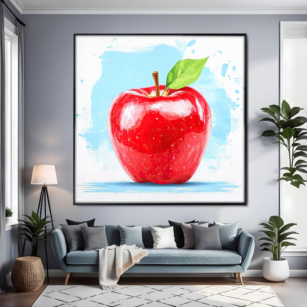 Tablou Canvas Premium, LuxCanva® N1051, Rosu de Poveste, Mar, Fruct, Natural, Proaspat, Sanatos, Vitalitate, Dulce, Pictura, Energie, Vitamine, Restaurant, Bucatarie