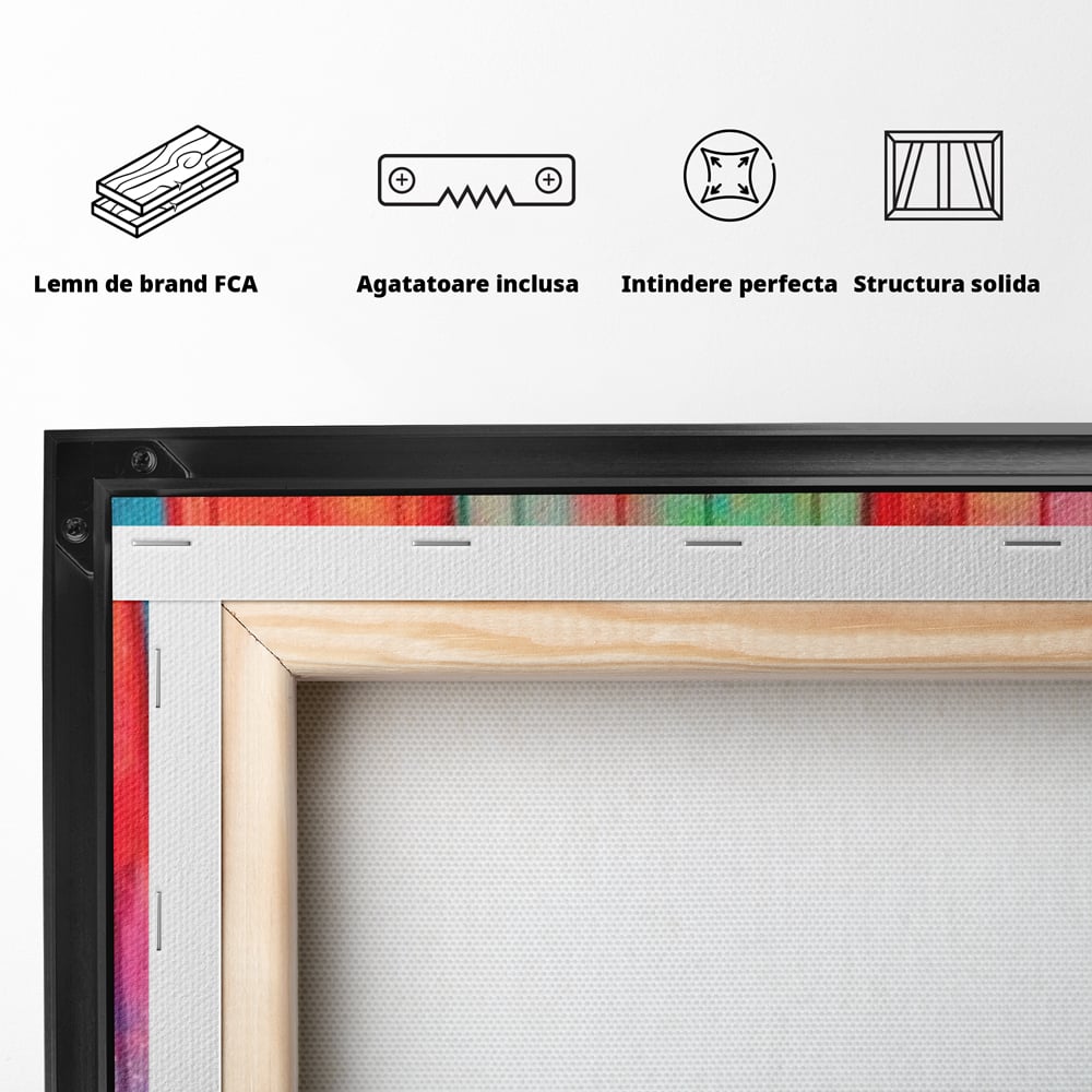 Tablou Canvas Premium, LuxCanva® N1052, Inghetata Curcubeu, Desert, Racoritor, Vara, Inghetata, Gelaterie, Dulce, Topit, Gust, Copilarie, Zahar, Restaurant, Bucatarie