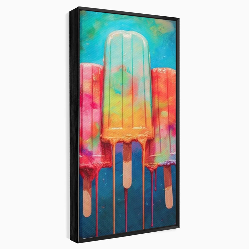 Tablou Canvas Premium, LuxCanva® N1052, Inghetata Curcubeu, Desert, Racoritor, Vara, Inghetata, Gelaterie, Dulce, Topit, Gust, Copilarie, Zahar, Restaurant, Bucatarie
